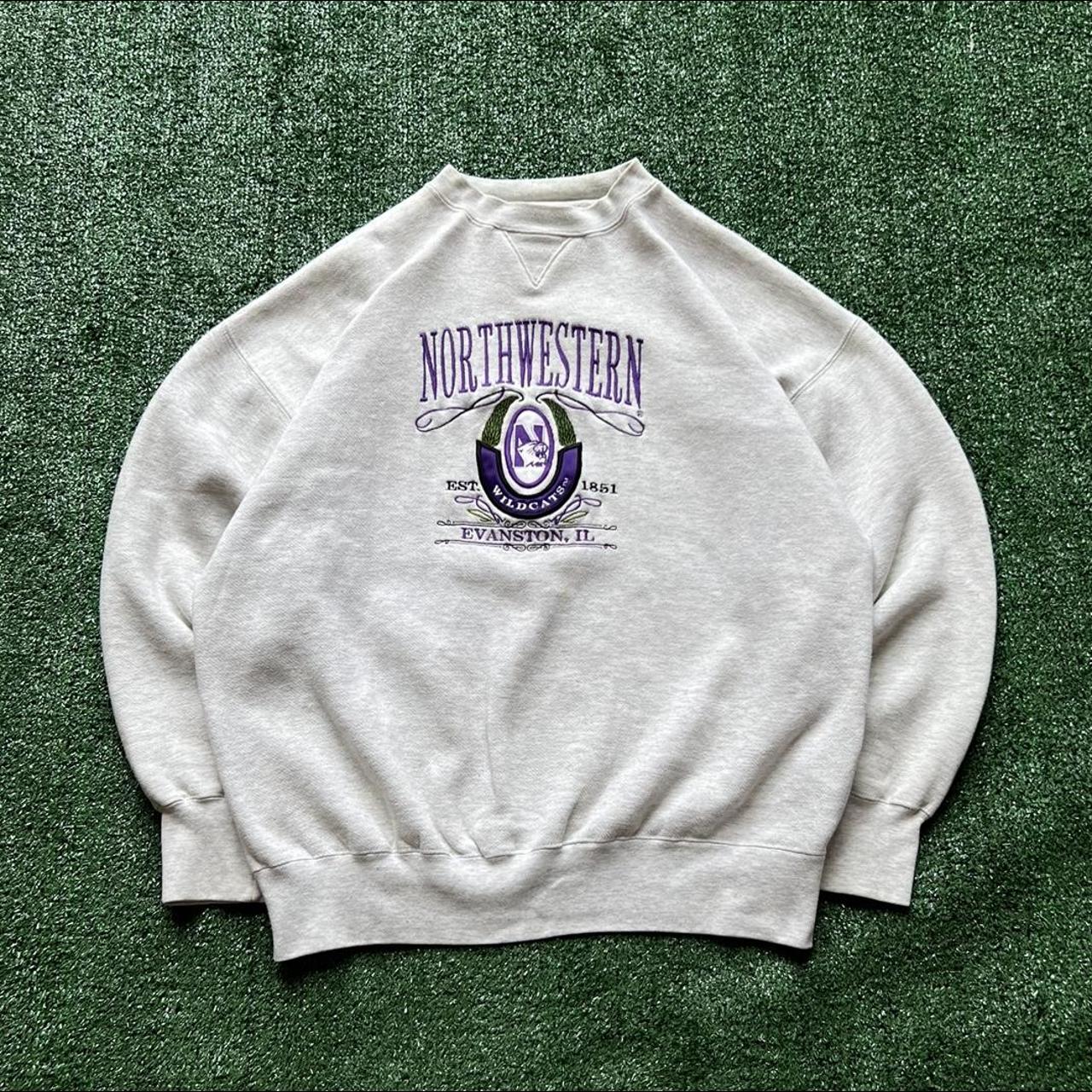 Men's Grey and Purple Sweatshirt | Depop