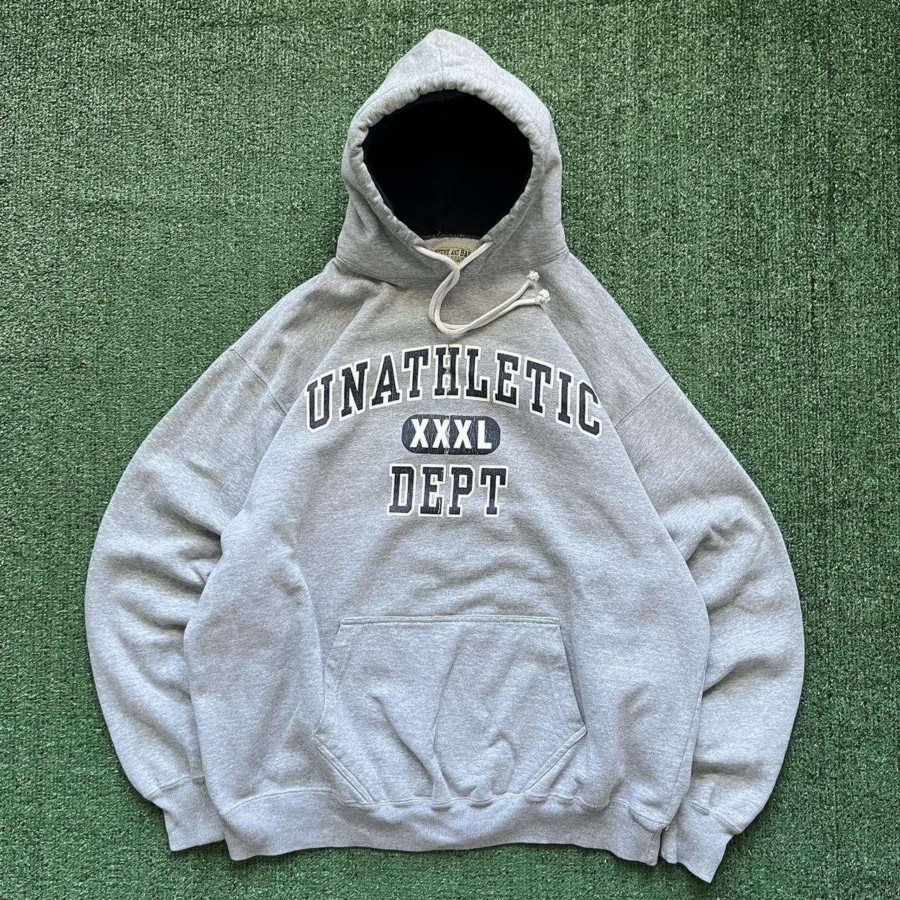 Vintage Unathletic Dept reverse weave hoodie Pit to... - Depop