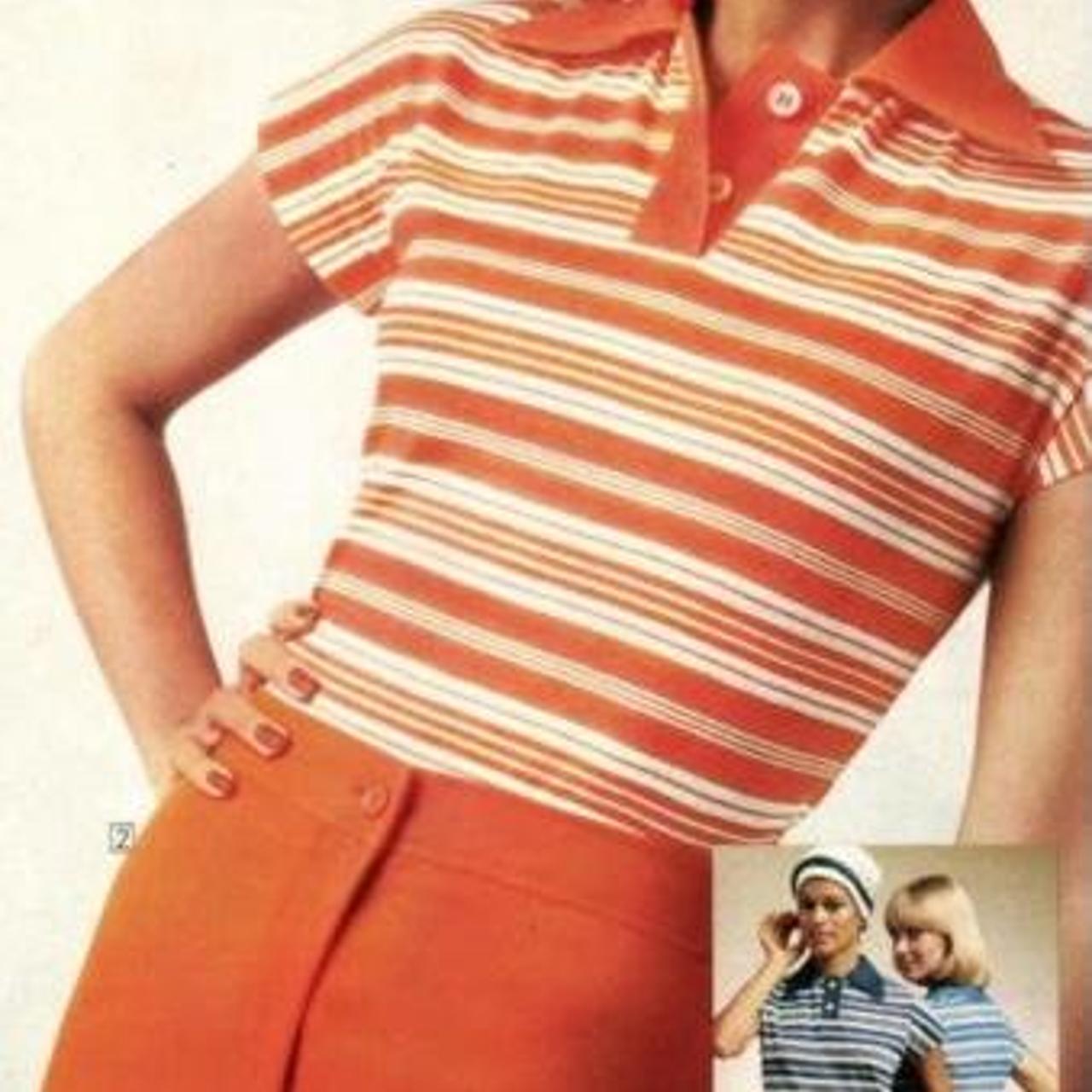 H&M Men's Red and White Poloshirts Depop