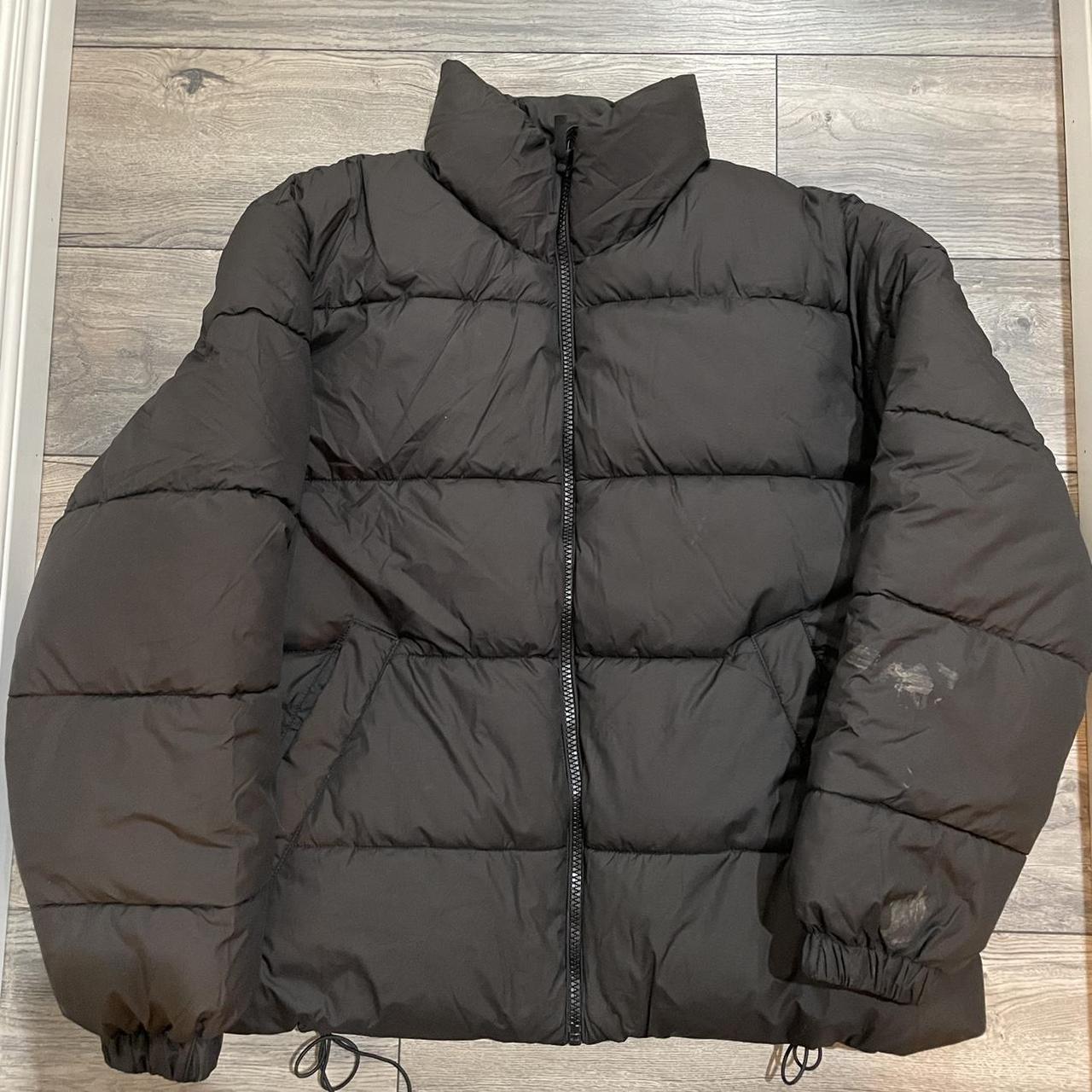 H&M black puffer jacket Size XL - good condition... - Depop