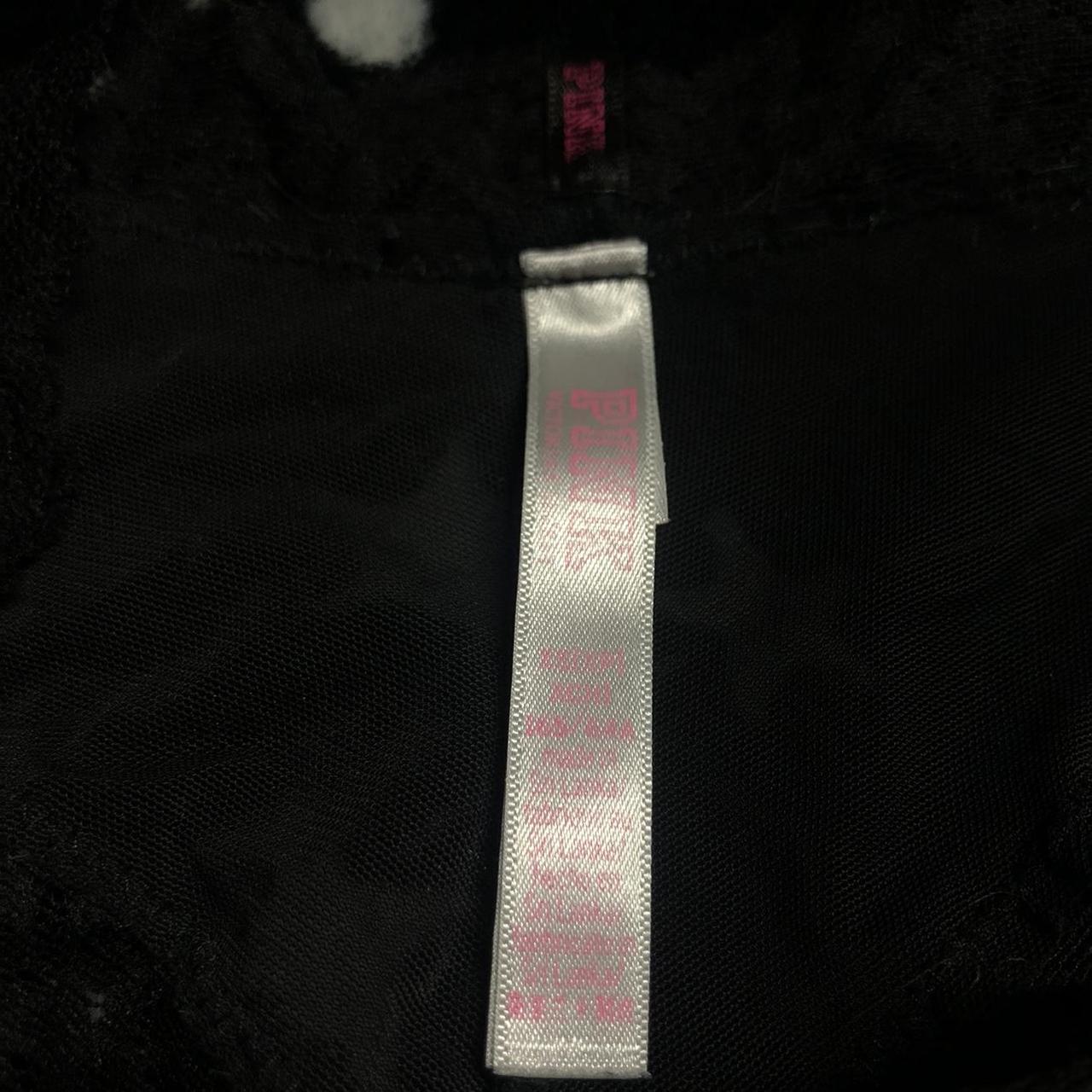 La Senza Black Lace Cheeky Underwear w/ Mesh Backing... - Depop