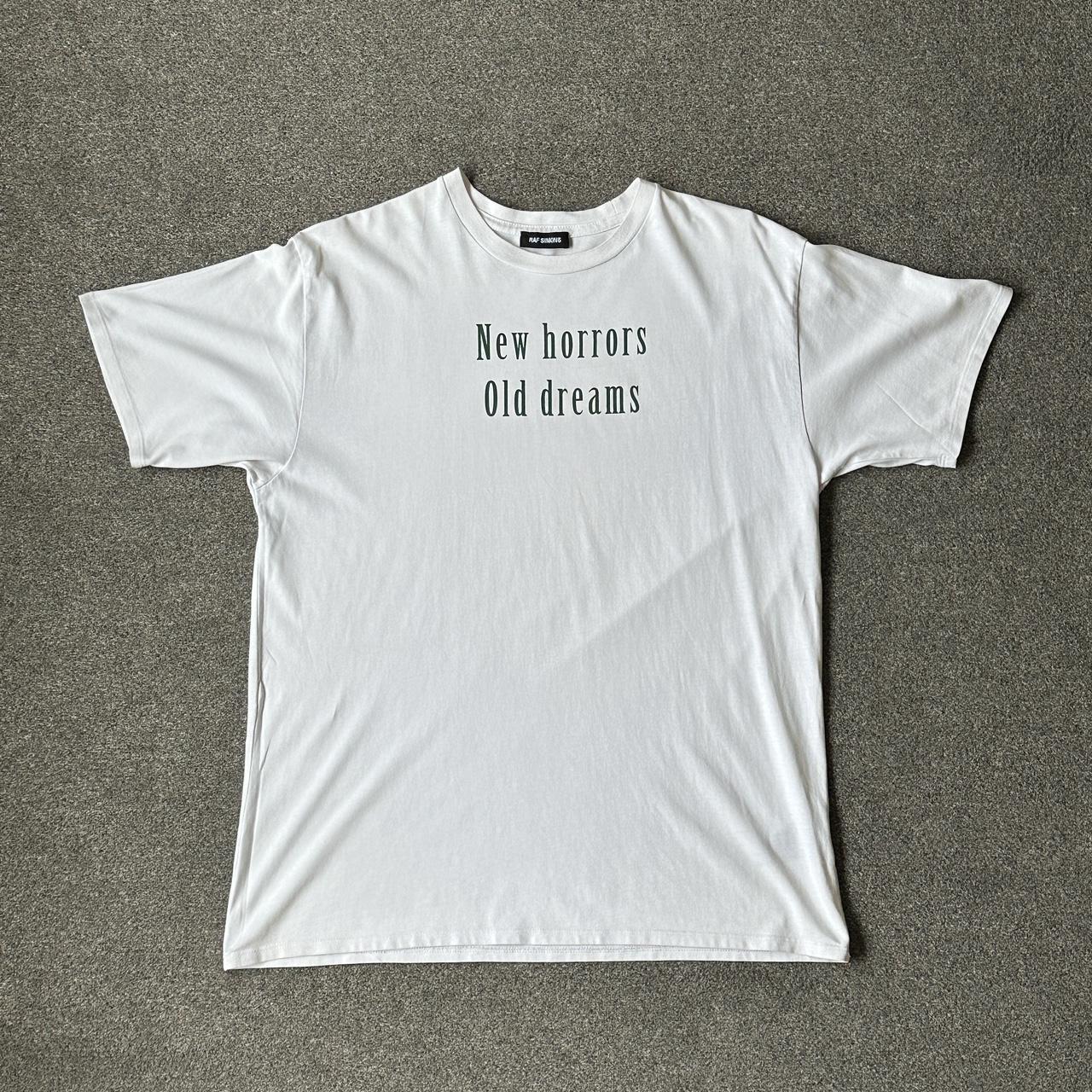 Raf Simons AW17 New horrors Old dreams T-shirt White - Depop