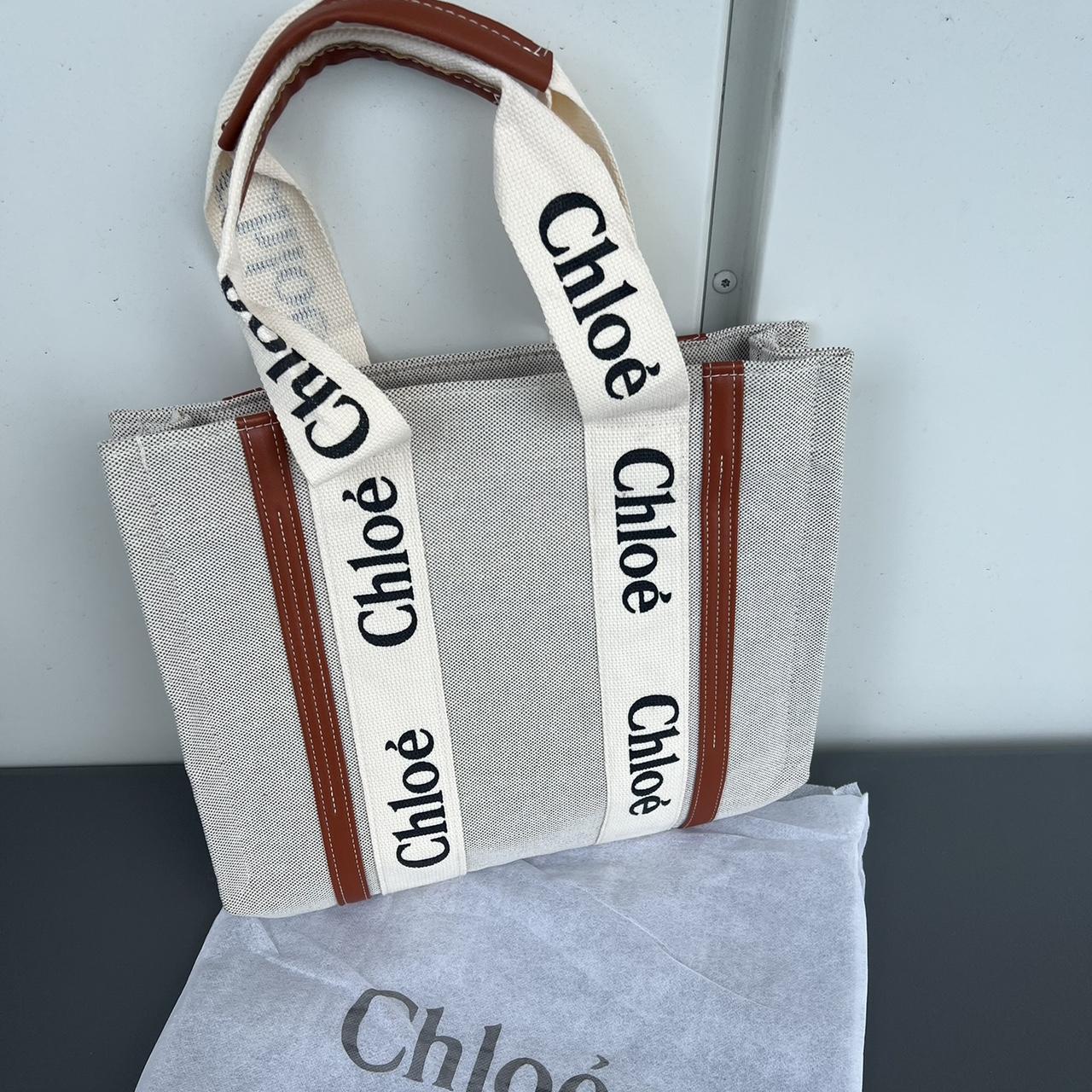 Chloé Women's Cream and Brown Bag | Depop