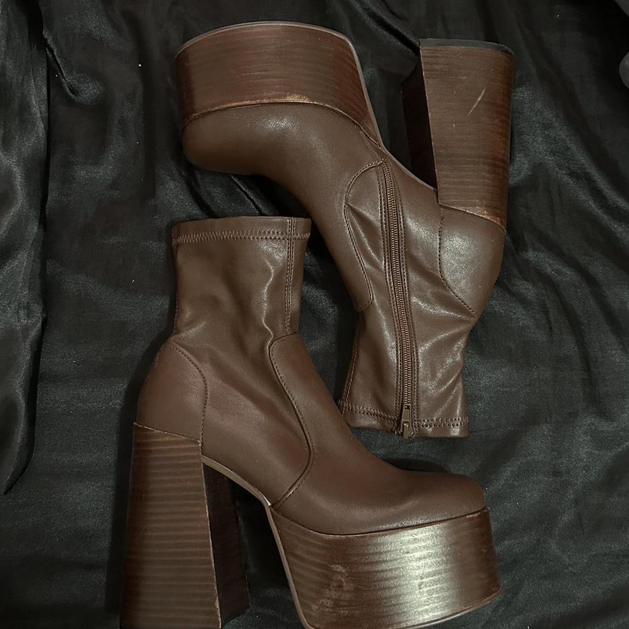 Steve Madden Women's Brown Boots Depop