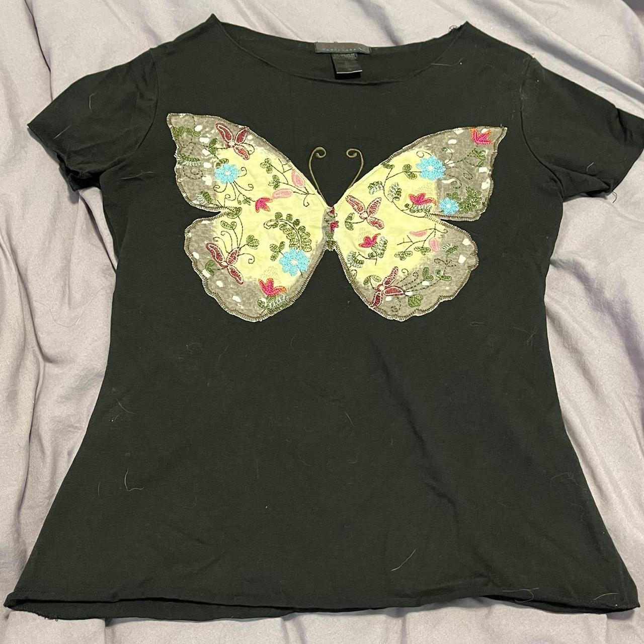 black butterfly custo barcelona top - brand: custo... - Depop