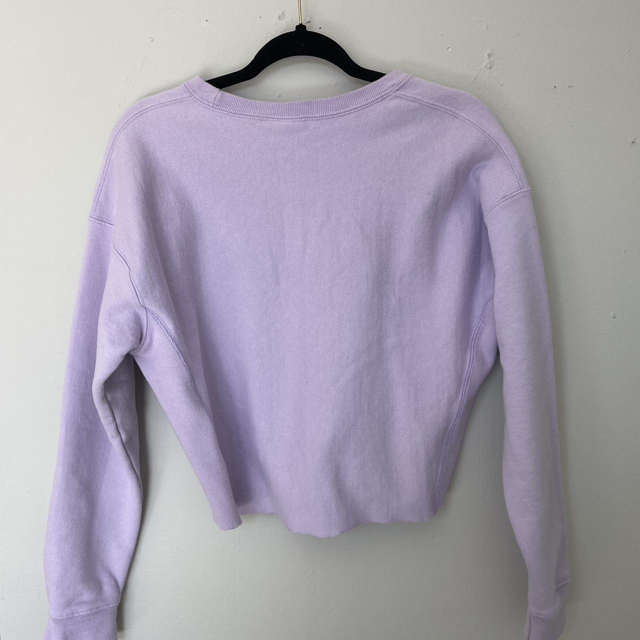 Champion Women's Purple Sweatshirt (2)