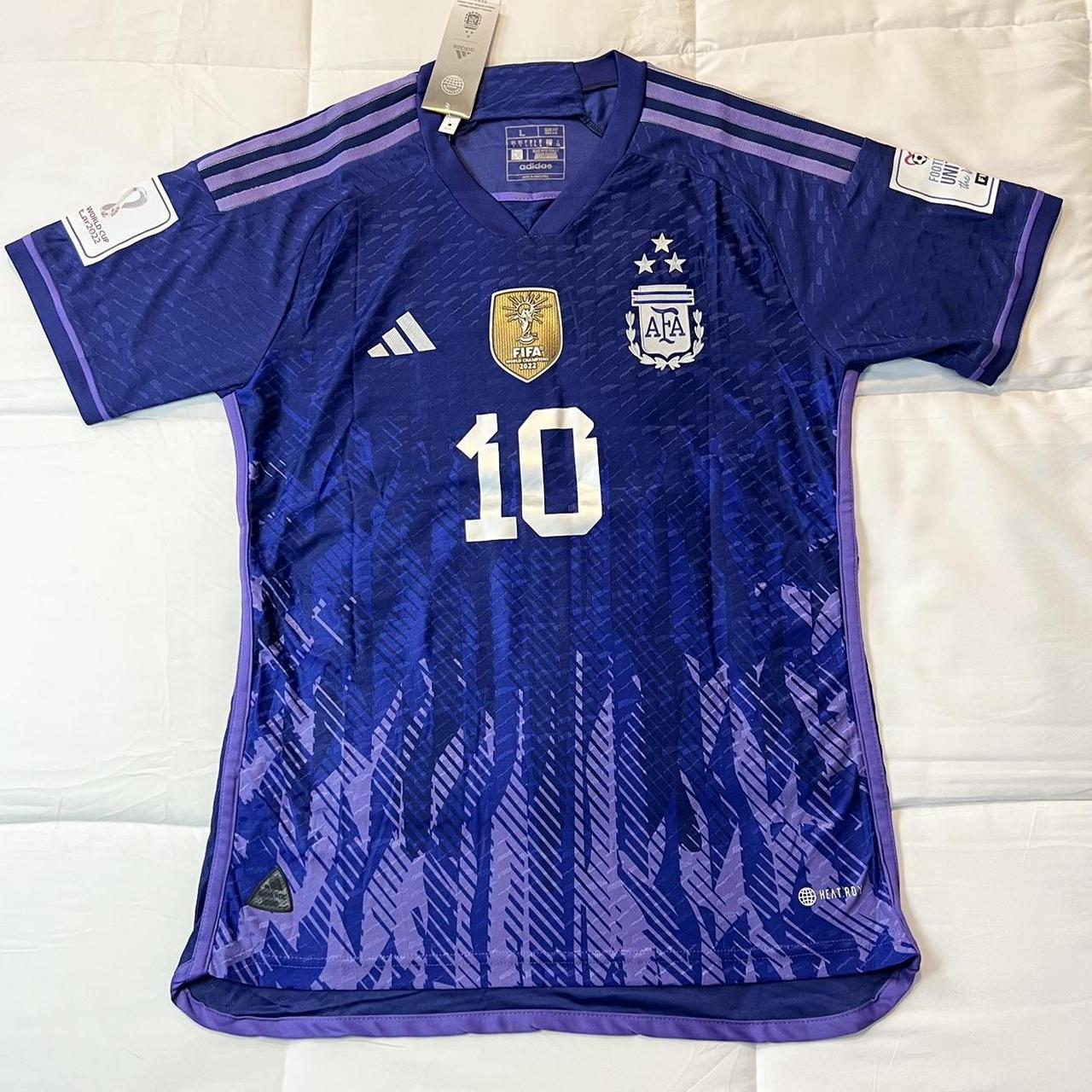 Lionel Messi - Argentina Away Jersey 🔥 2022 World... - Depop