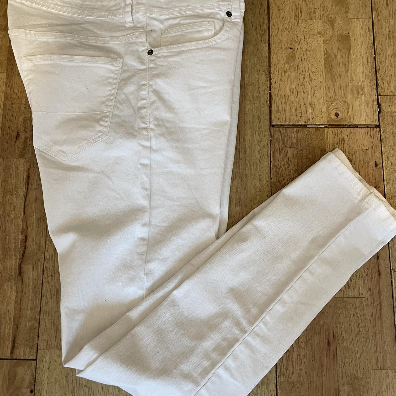 Zara Men's White Trousers Depop