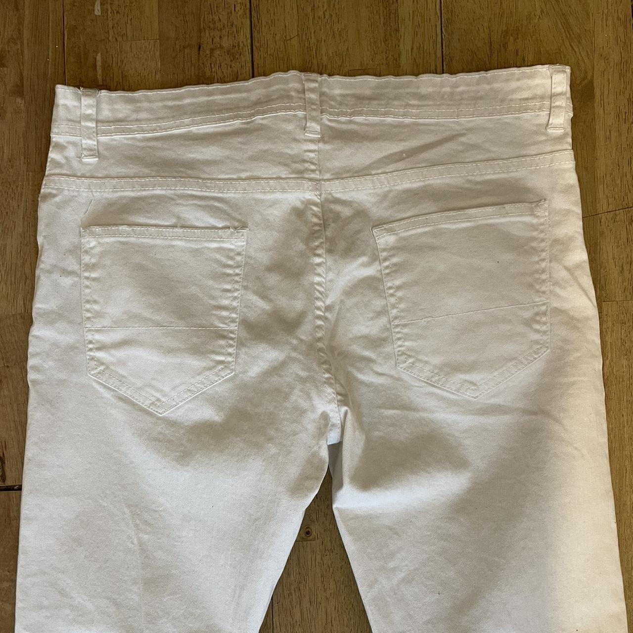 Zara Men's White Trousers Depop
