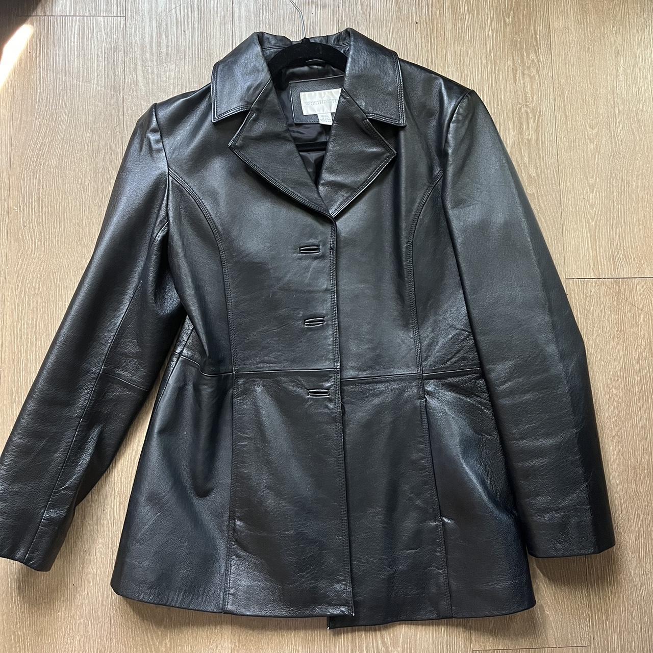 Worthington Women's Black Coat | Depop