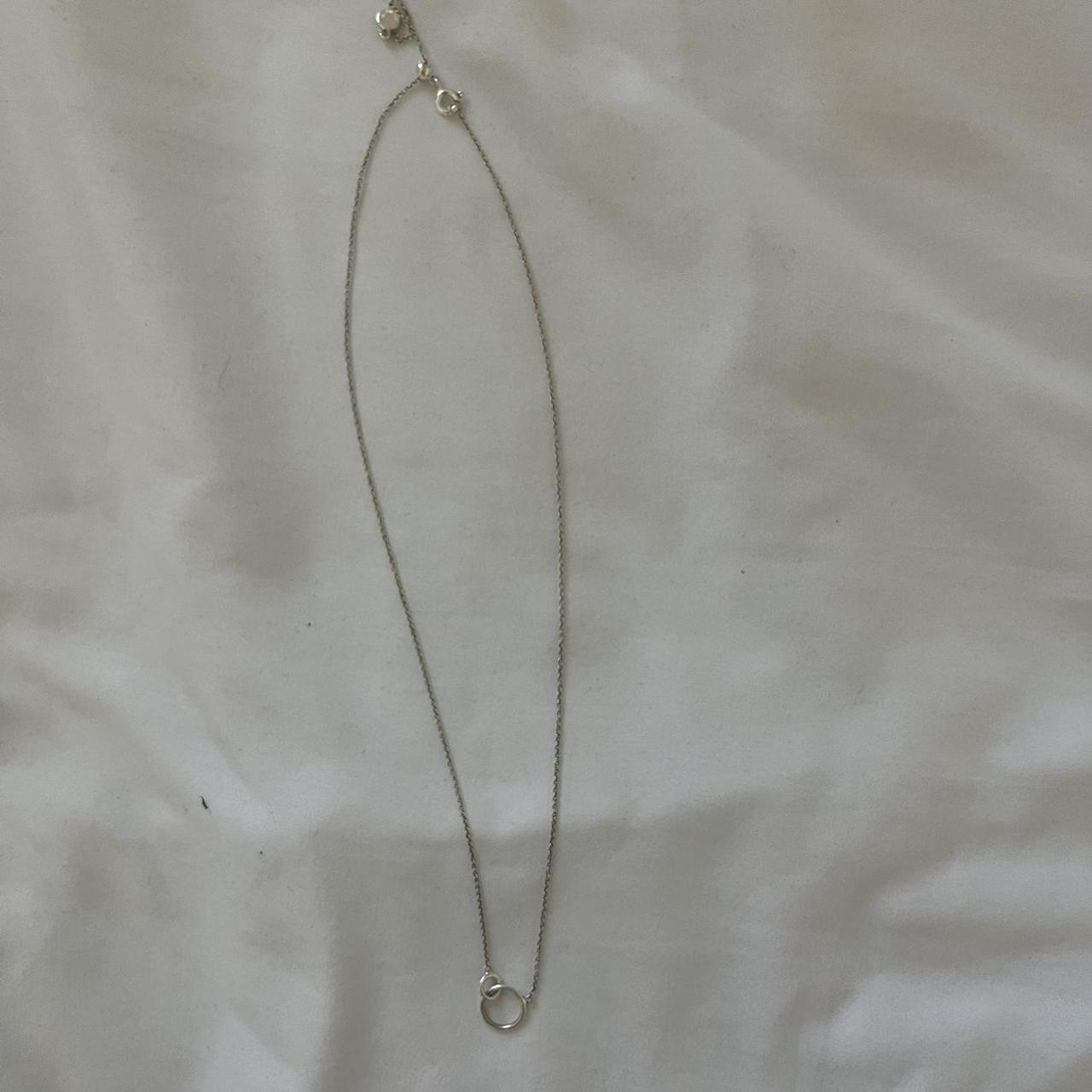 gorjana silver hoop necklace - Depop