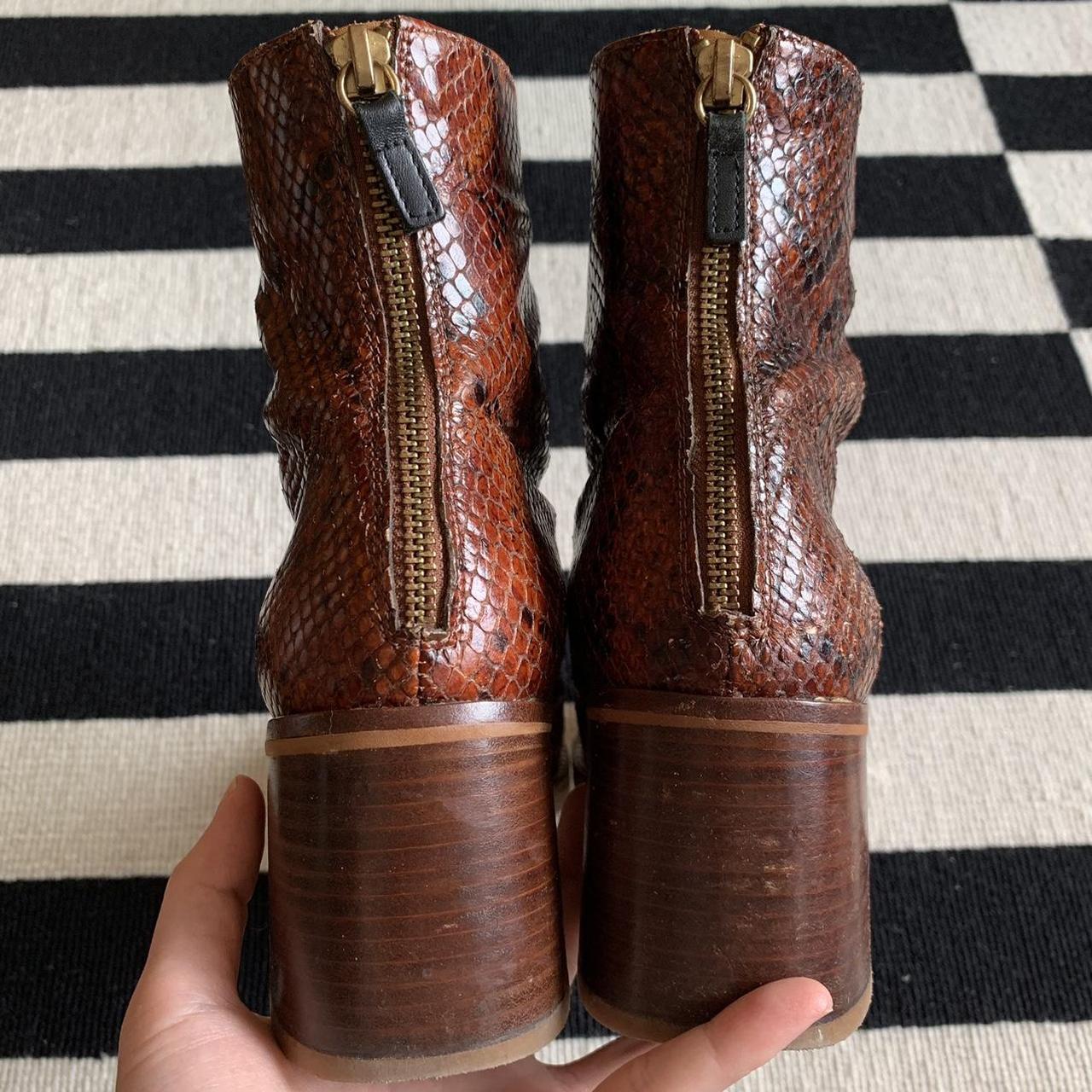 miista snakeskin boots