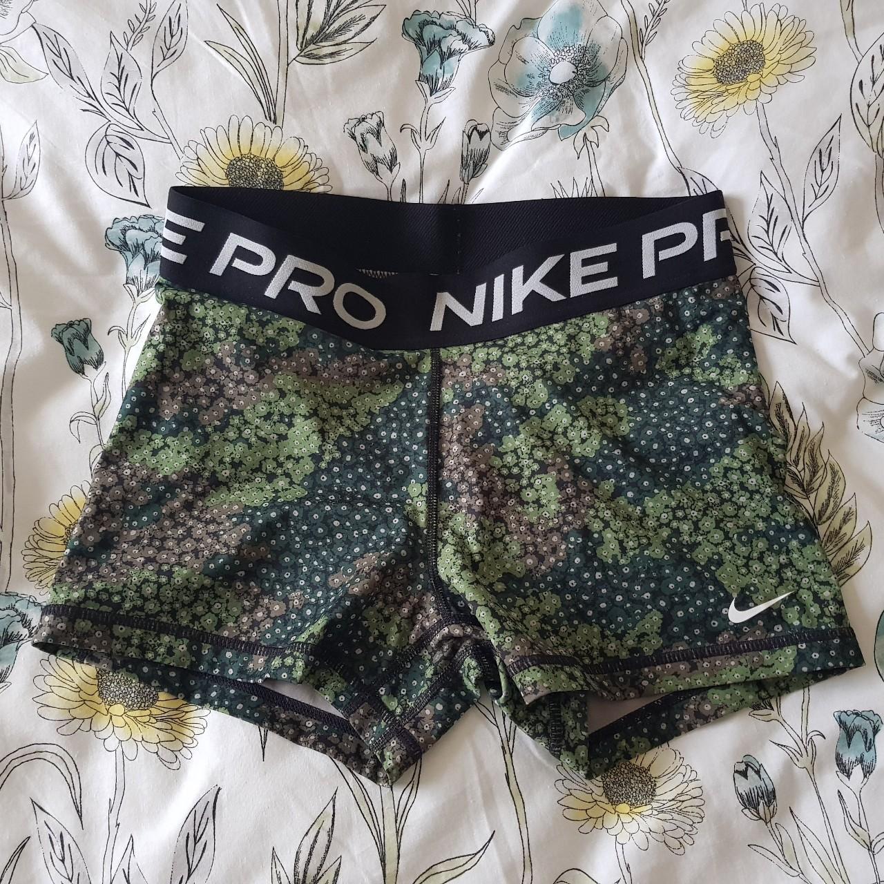 Nike pro shorts, Size Medium, Camouflage/floral Nike