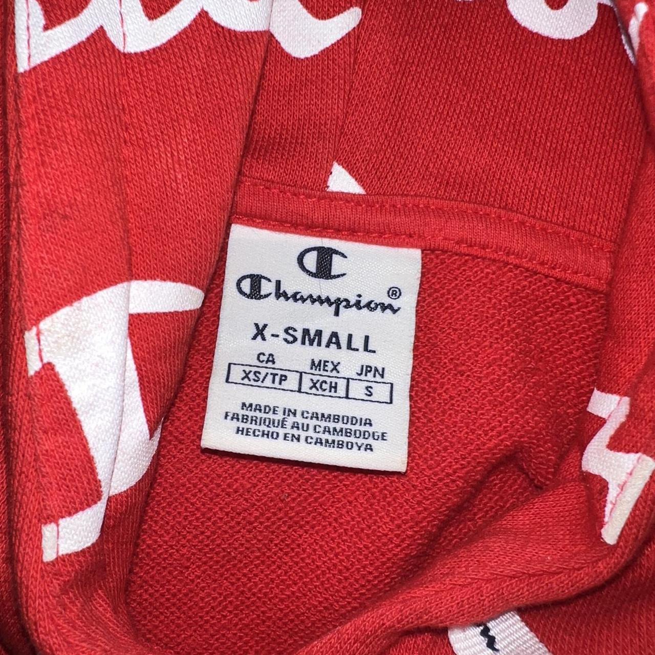 Women's champion hoodie red Clearance