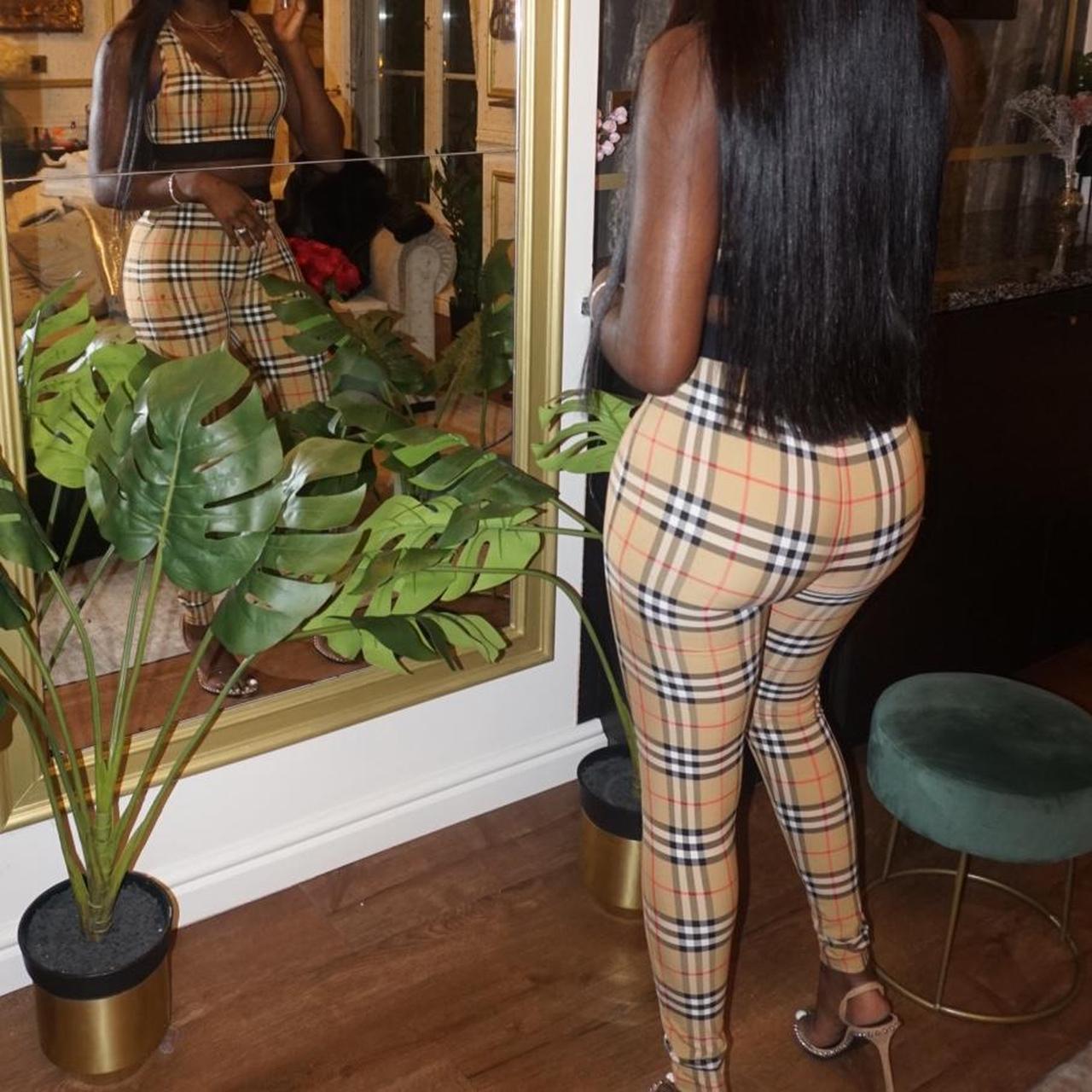 Burberry Sports Bra and Leggings set Worn once. Dry... Depop