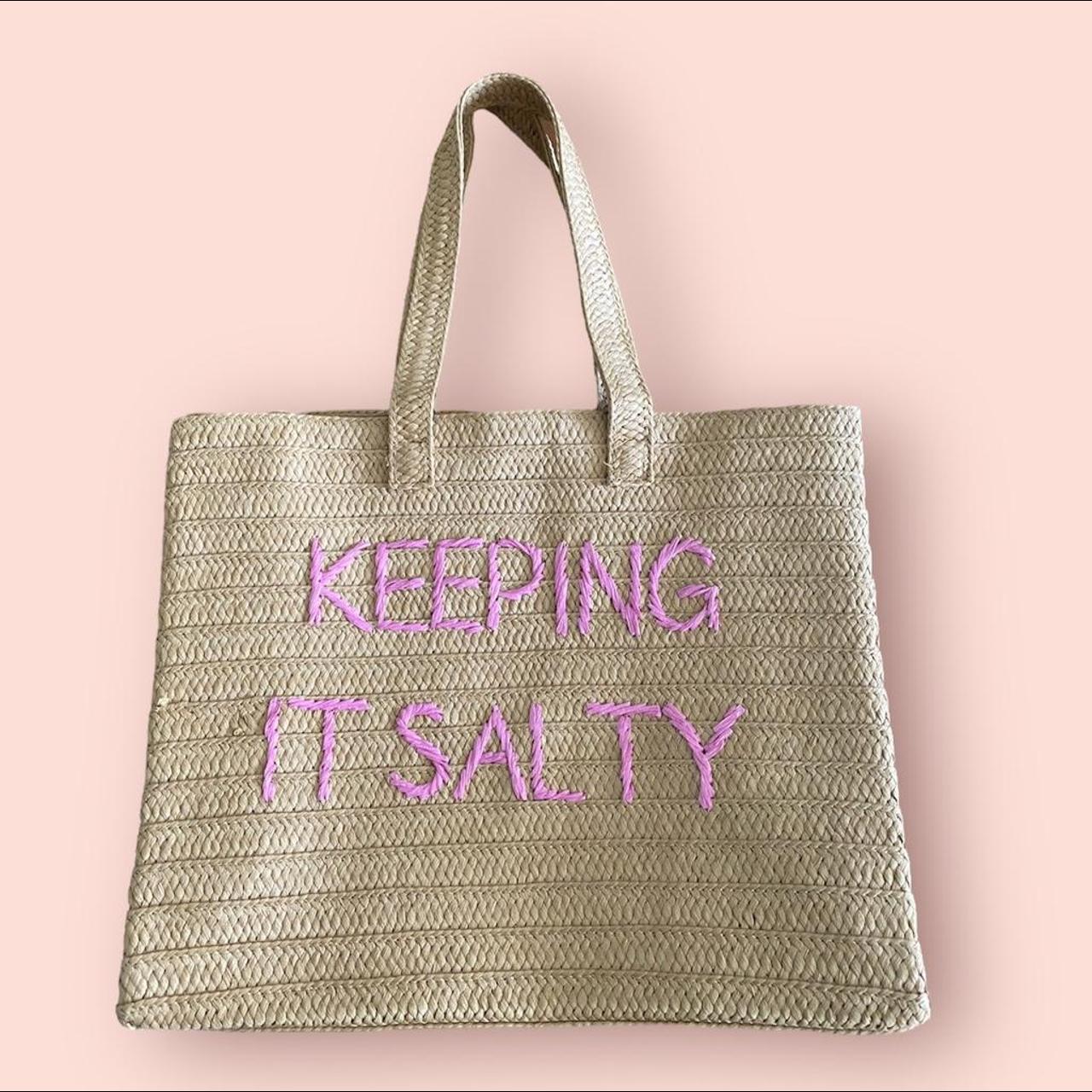 keeping it salty beach bag