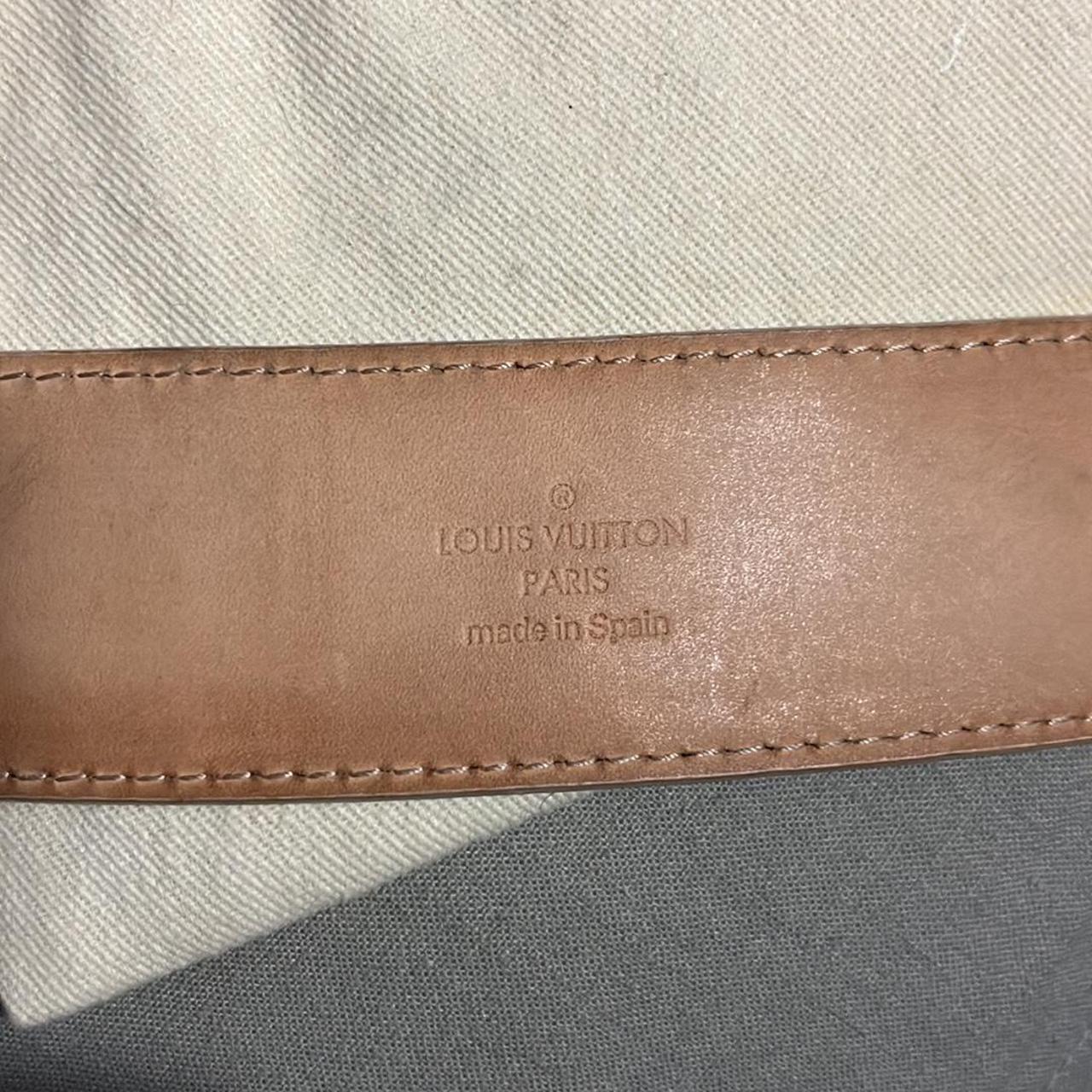 Louis Vuitton Mini (25mm) Monogram belt Size 80 - Depop