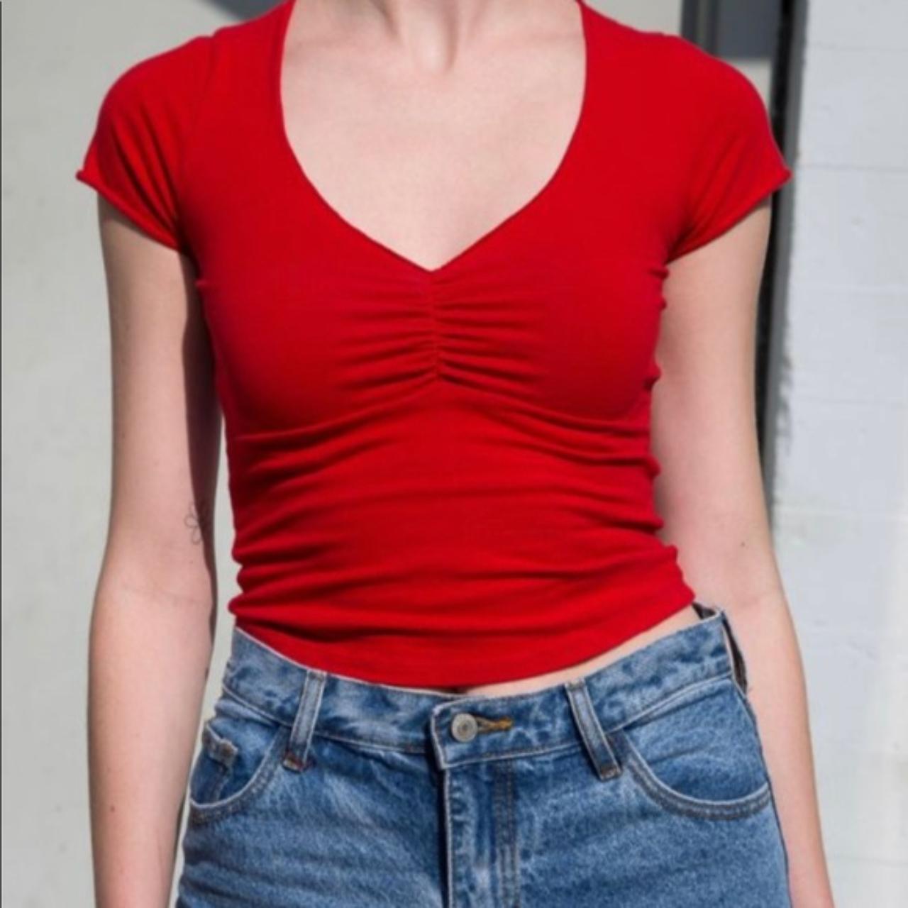 Brandy Melville red gina top. Super rare. Size XS/UK... Depop