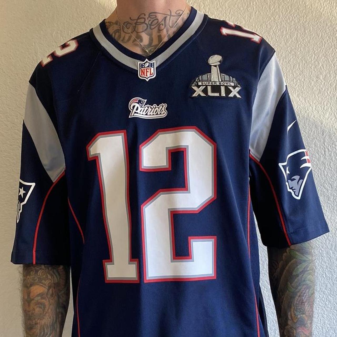 Vintage Tom Brady New England Patriots Nike Jersey - Depop