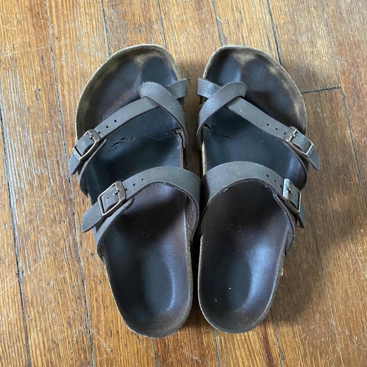 Birkenstock Women's Brown Sandals | Depop