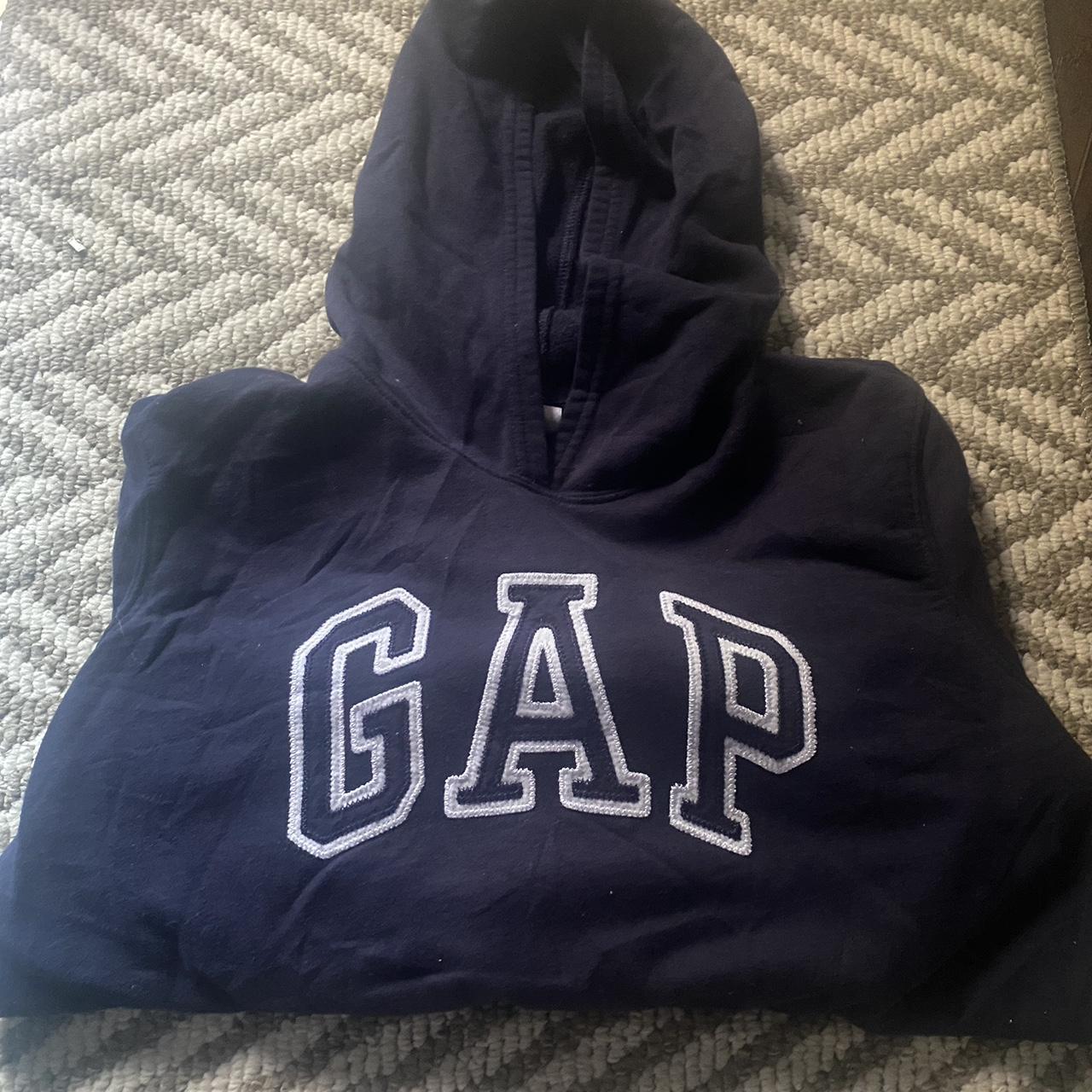 navy blue gap hoodie really soft and comfortable - Depop