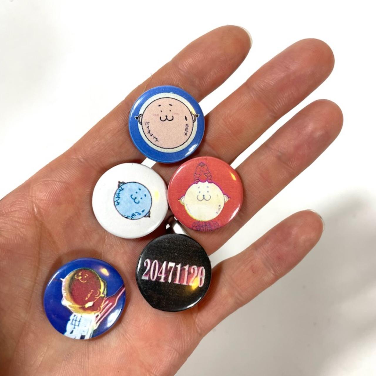 20471120 HYOMA inspired pins. This set of five round | Depop