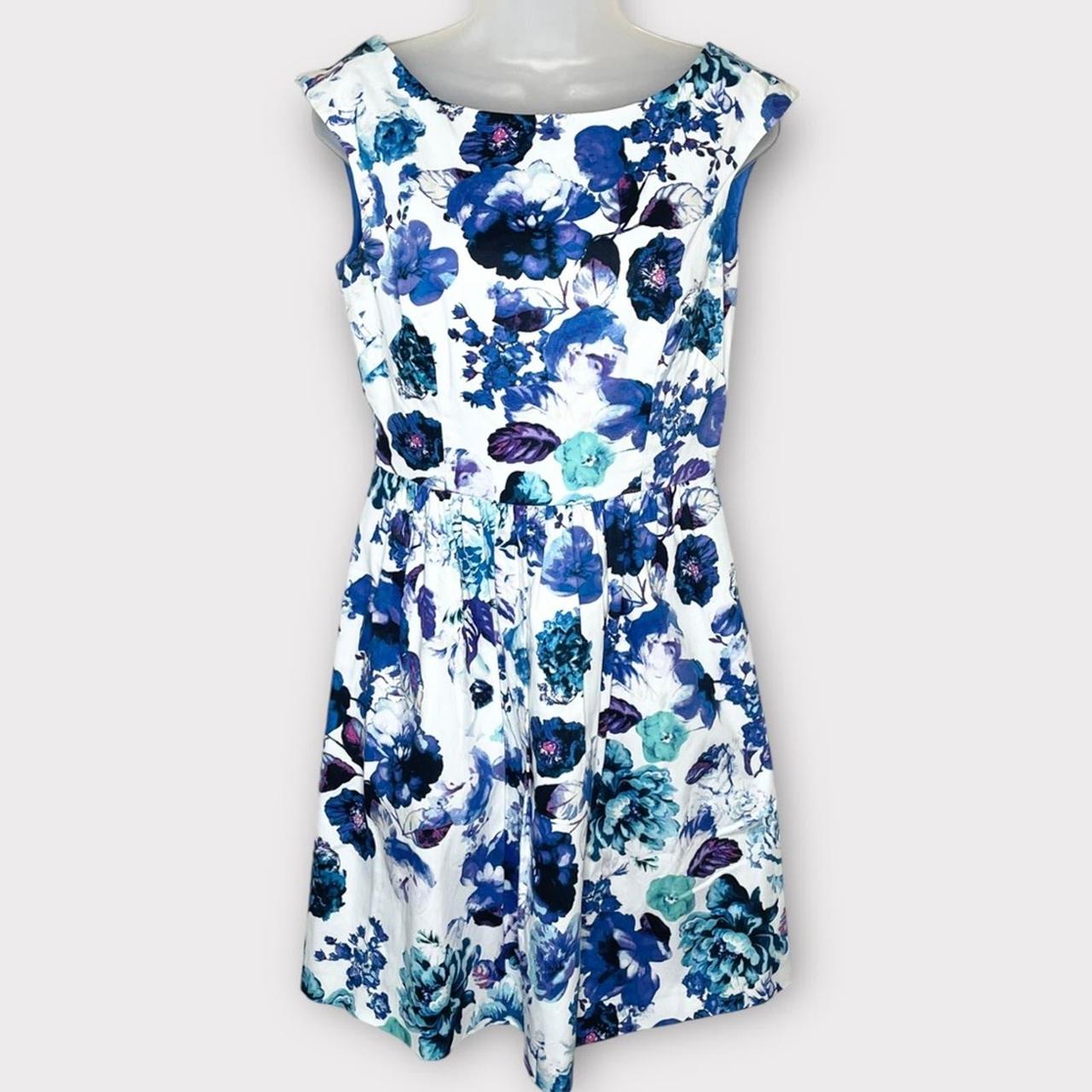 Eliza j clearance blue floral dress