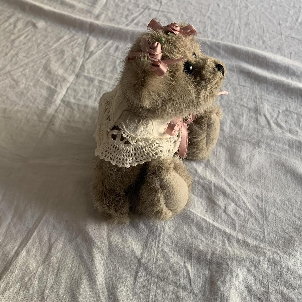 Cutest vintage coquette teddy bear Perfect for room... - Depop