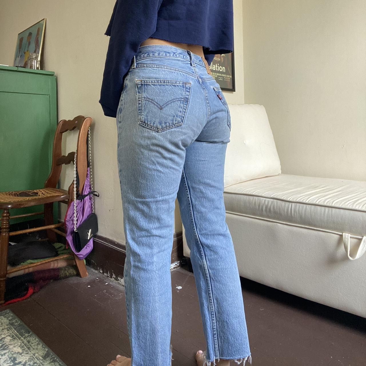 Cropped Levi’s 501 Button is a bit loose but... - Depop