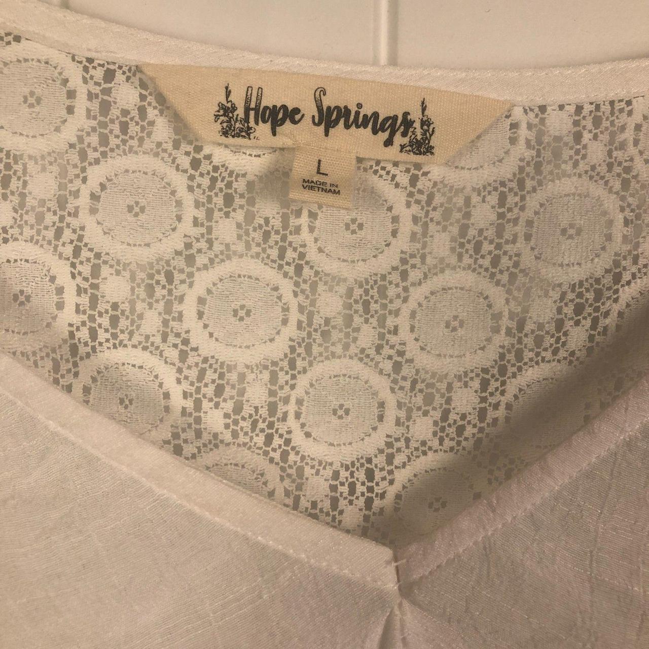 Source Unknown Women's Blouse - White - L – Hope … - image 7