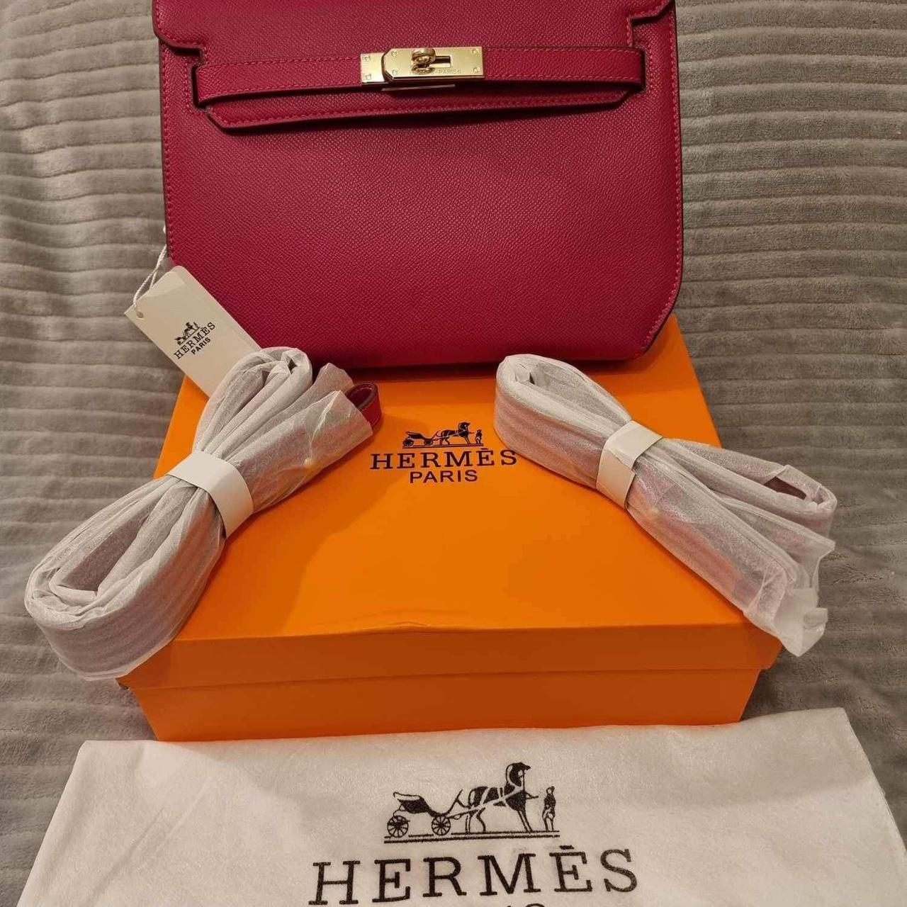 2 type of bag one is pink and dark brown bag selling... Depop