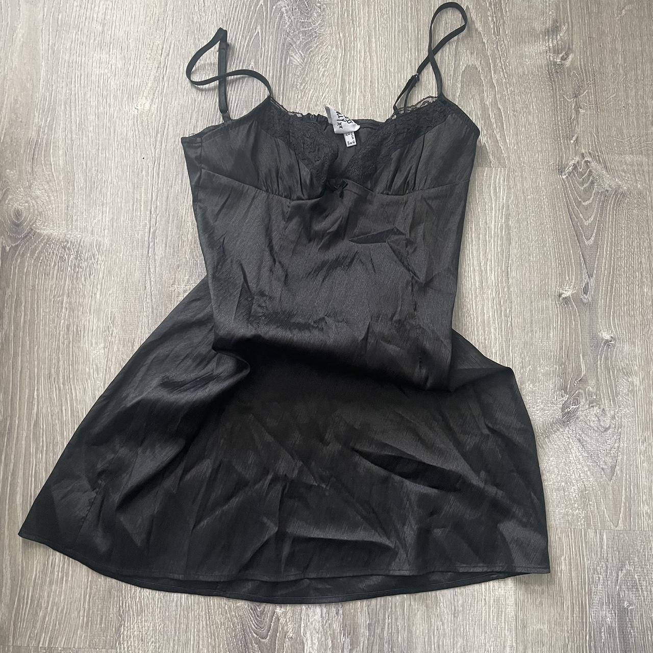 princess polly black slip dress🎱 size m. - Depop