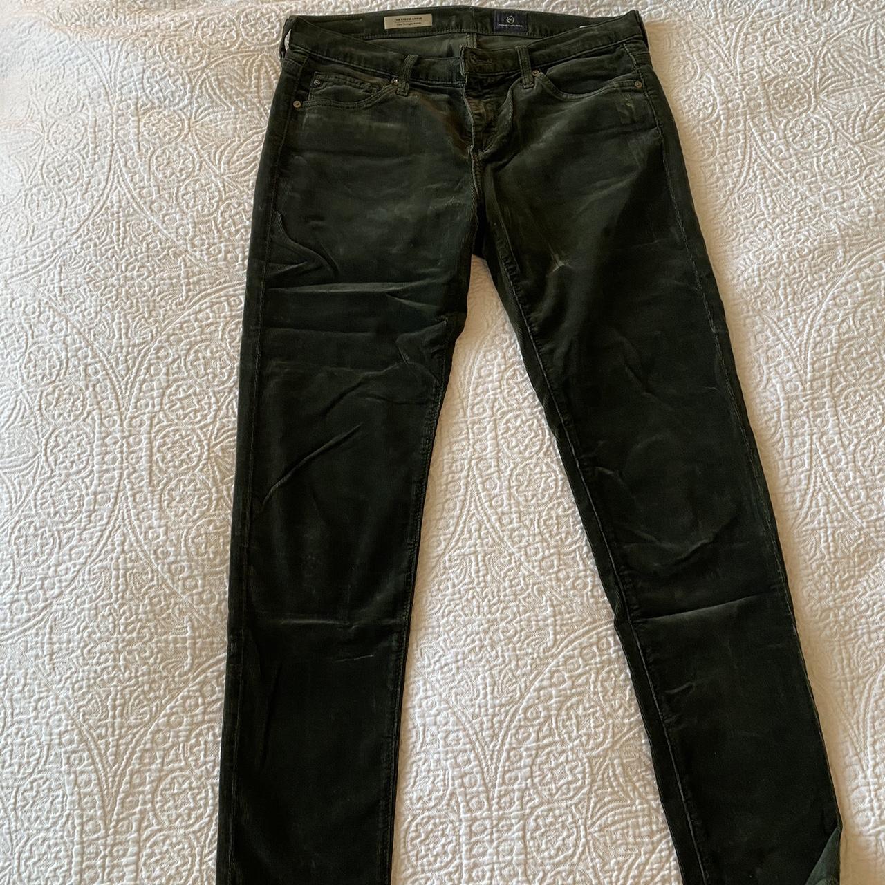 AG Jeans Women's Green Jeans Depop