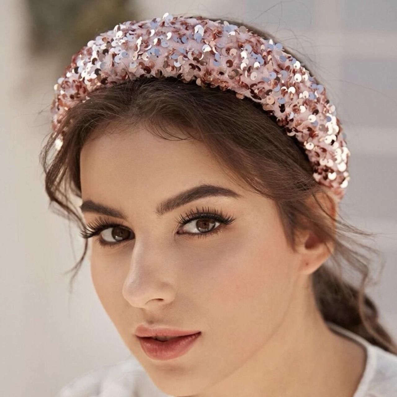 Pink Sequin Padded Headband *BRAND NEW, still in... Depop