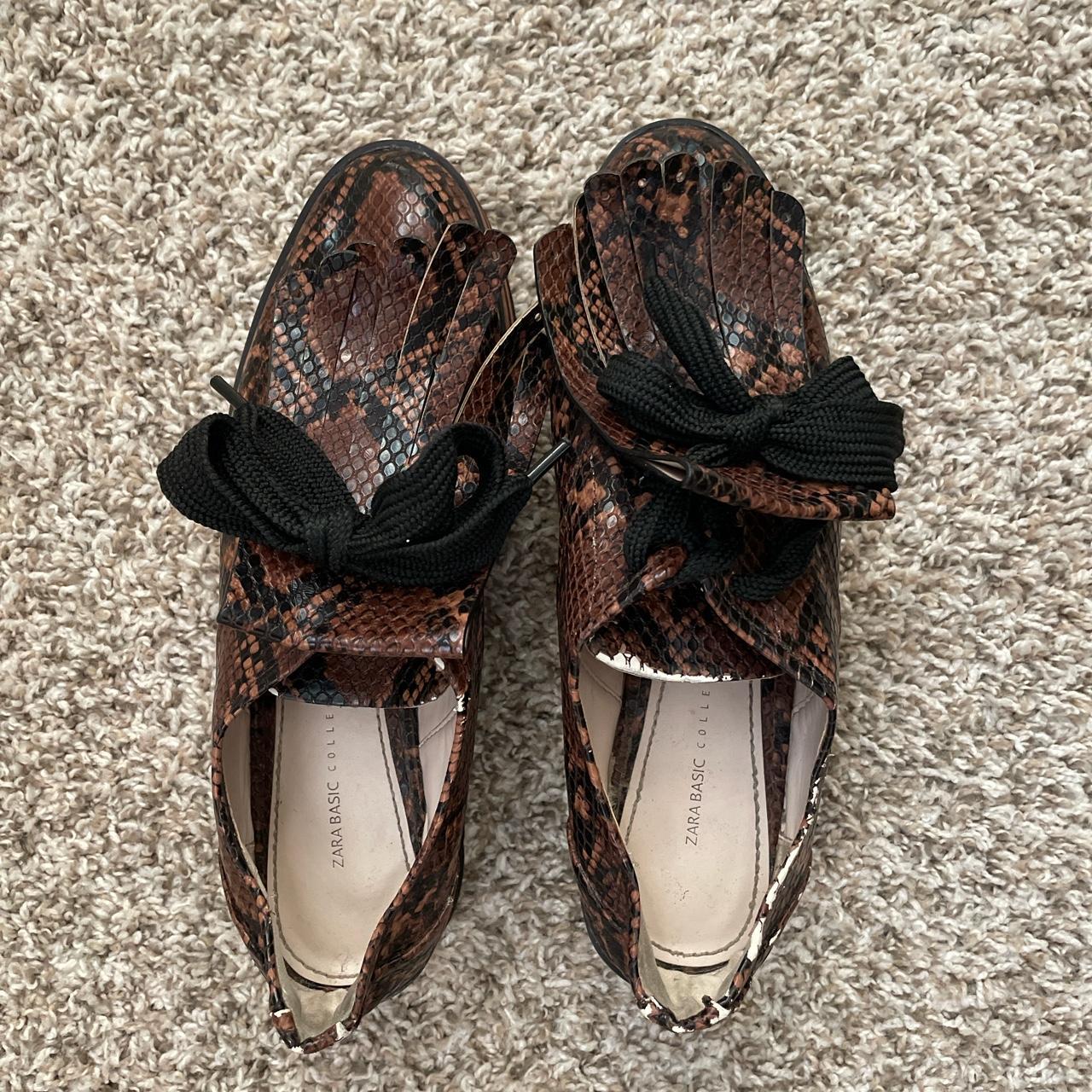 Snake print sale shoes zara