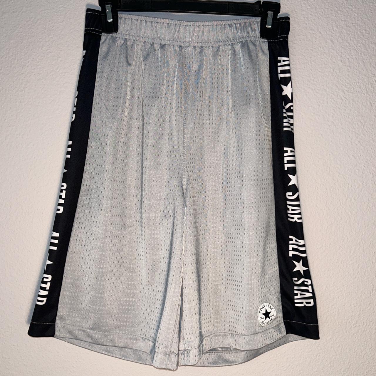 Converse Men's Grey and Black Shorts (2)