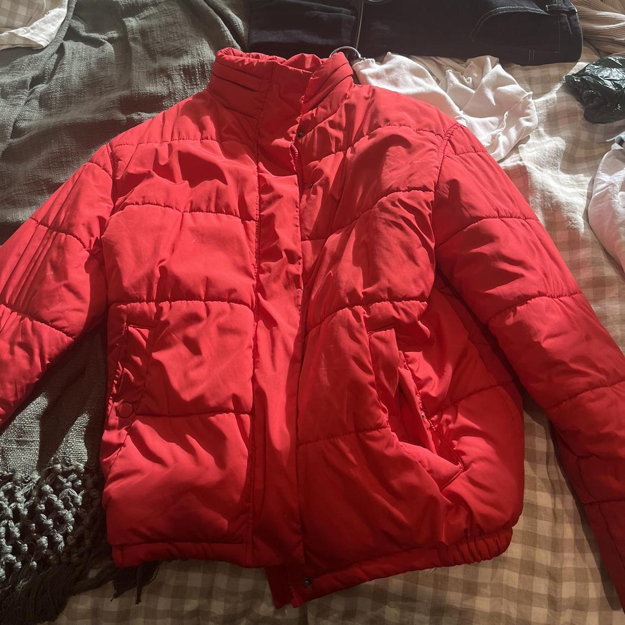 Super cute red hiking puffer so gorgeous ! Just a... - Depop