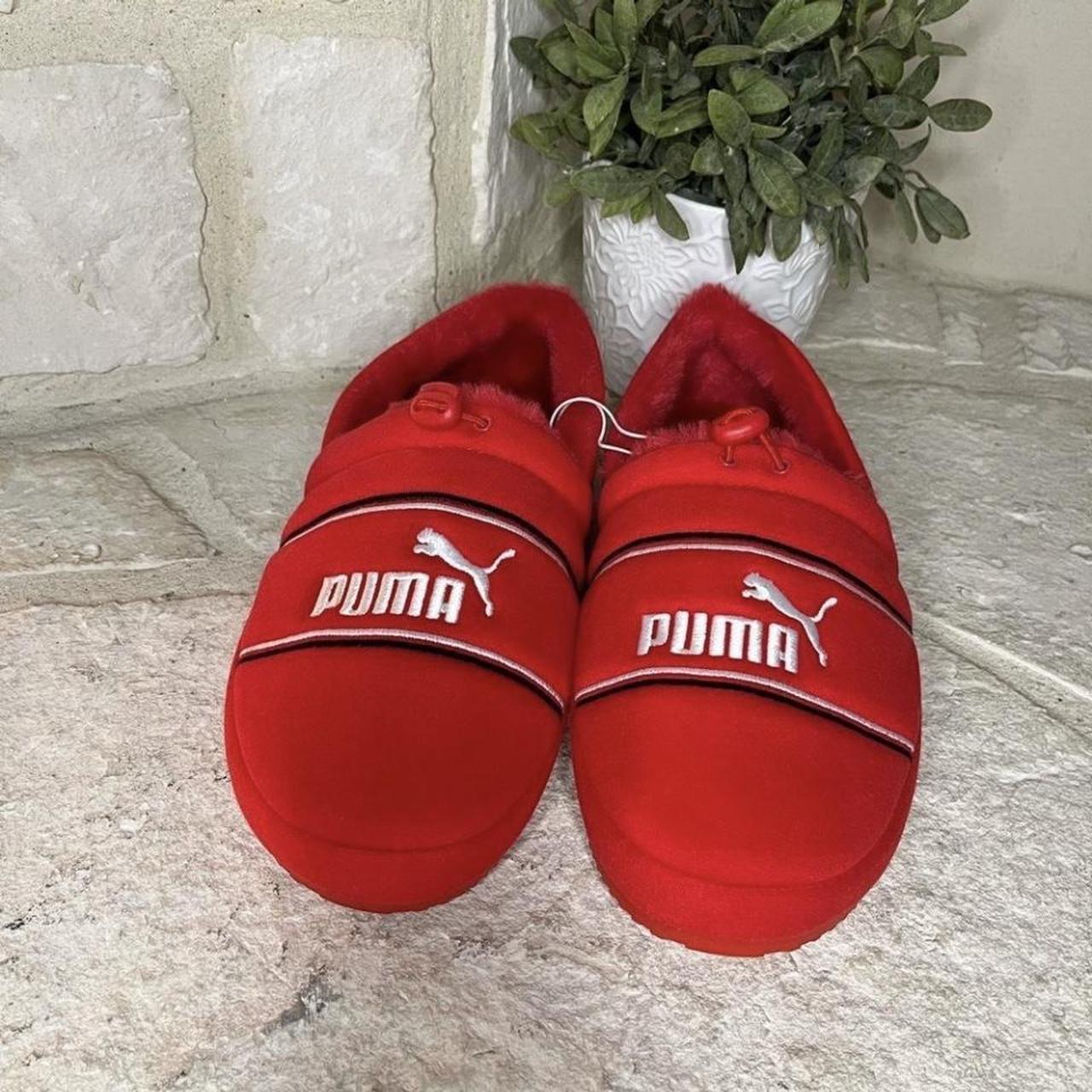 red fenty puma slippers