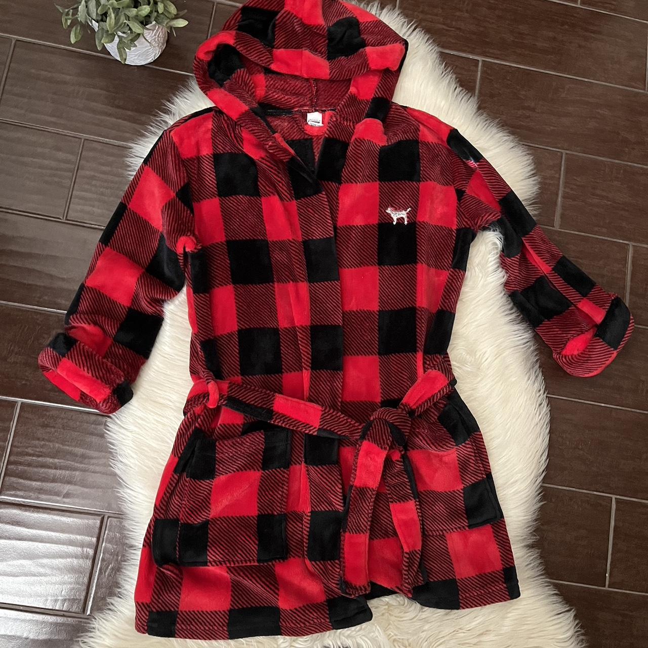 VS Pink red shops plaid robe