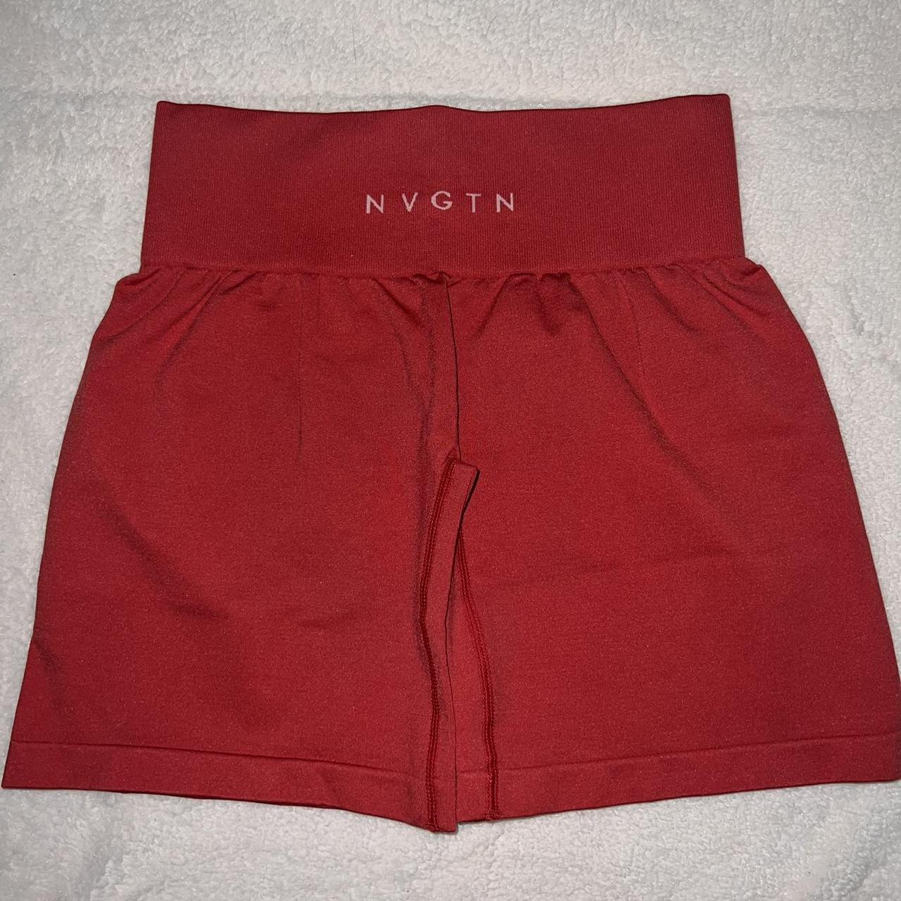 NVGTN Shorts sizes medium carmine solid seamless... - Depop
