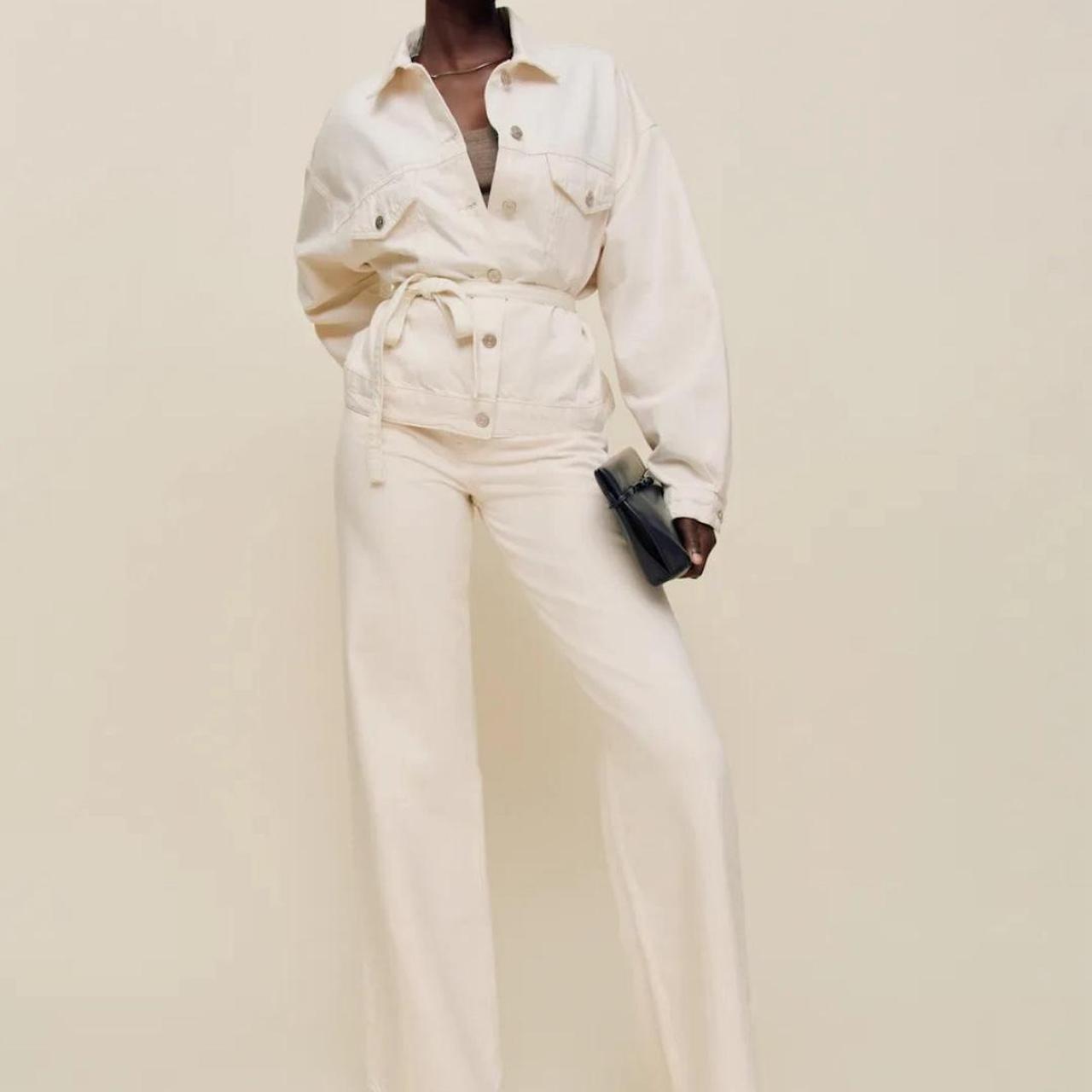 Reformation Women's Jacket - Cream/White - S – Cr… - image 1