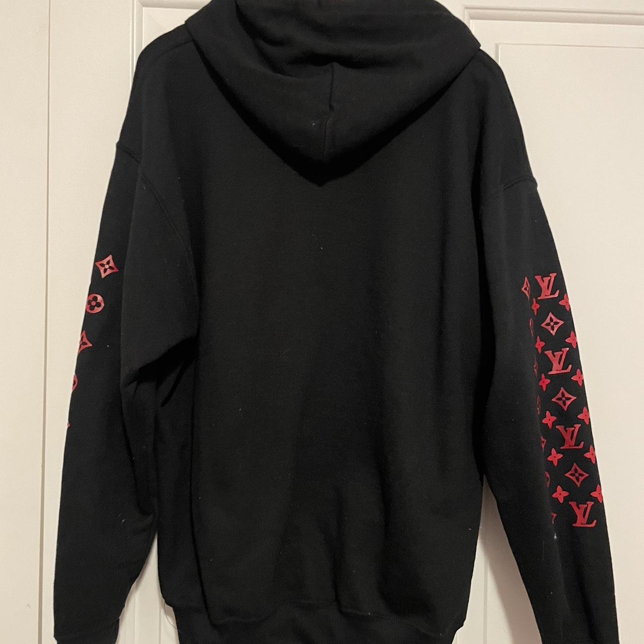 black est. 2004 lookalike lv gildan hoodie never... - Depop