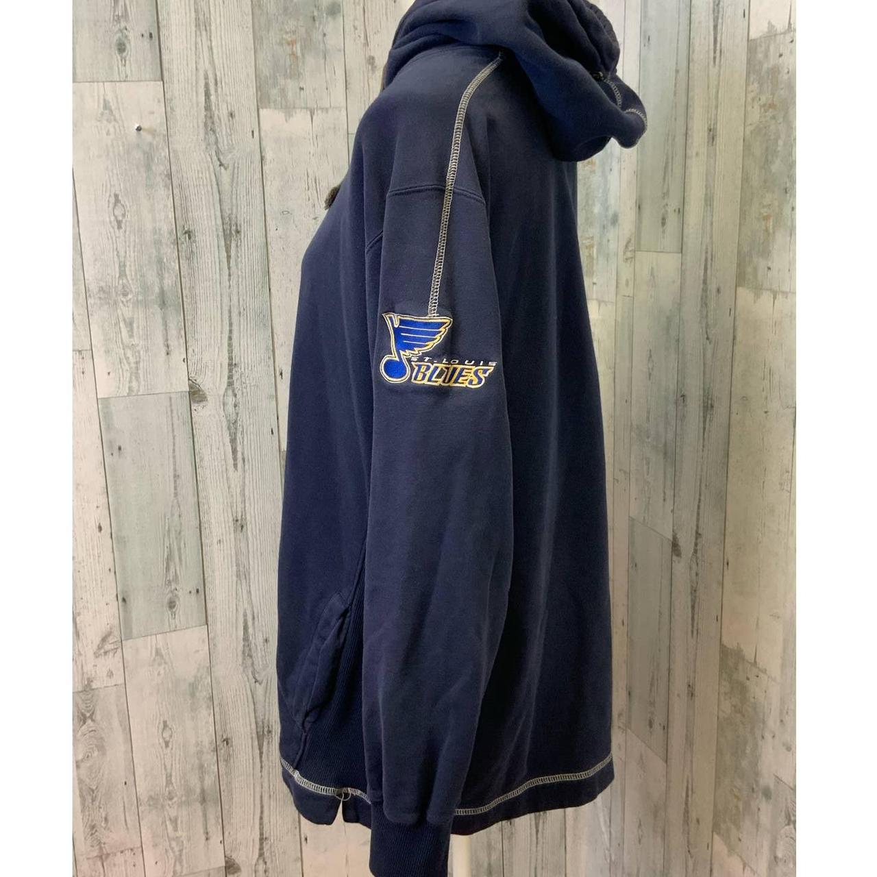 Men's Majestic St. Louis Blues Hockey Grey Blue - Depop