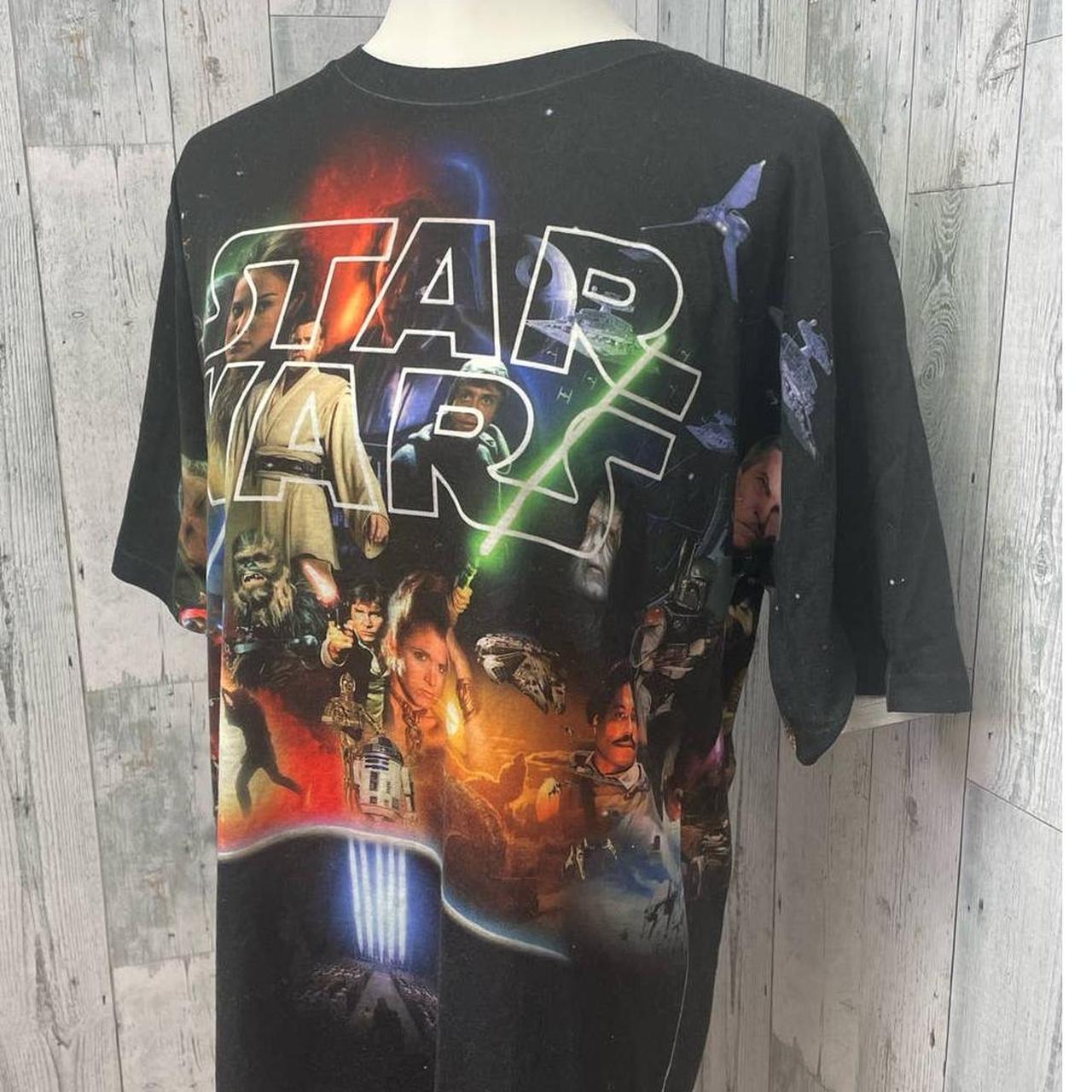 Star Wars Mens XL Short Sleeve Full Color Leia Han... - Depop