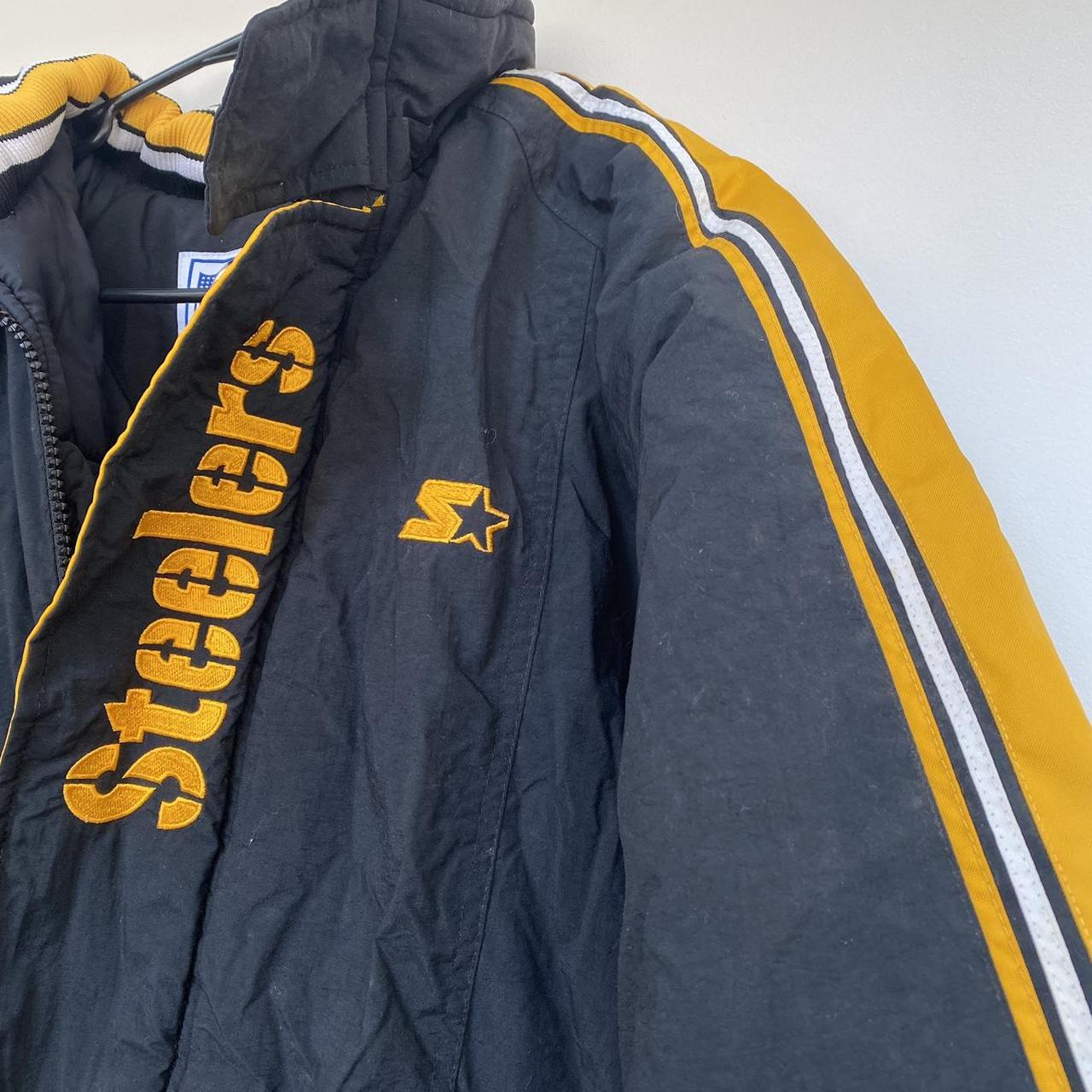 Vintage Pittsburgh Steelers Starter Puffer Jacket - Depop