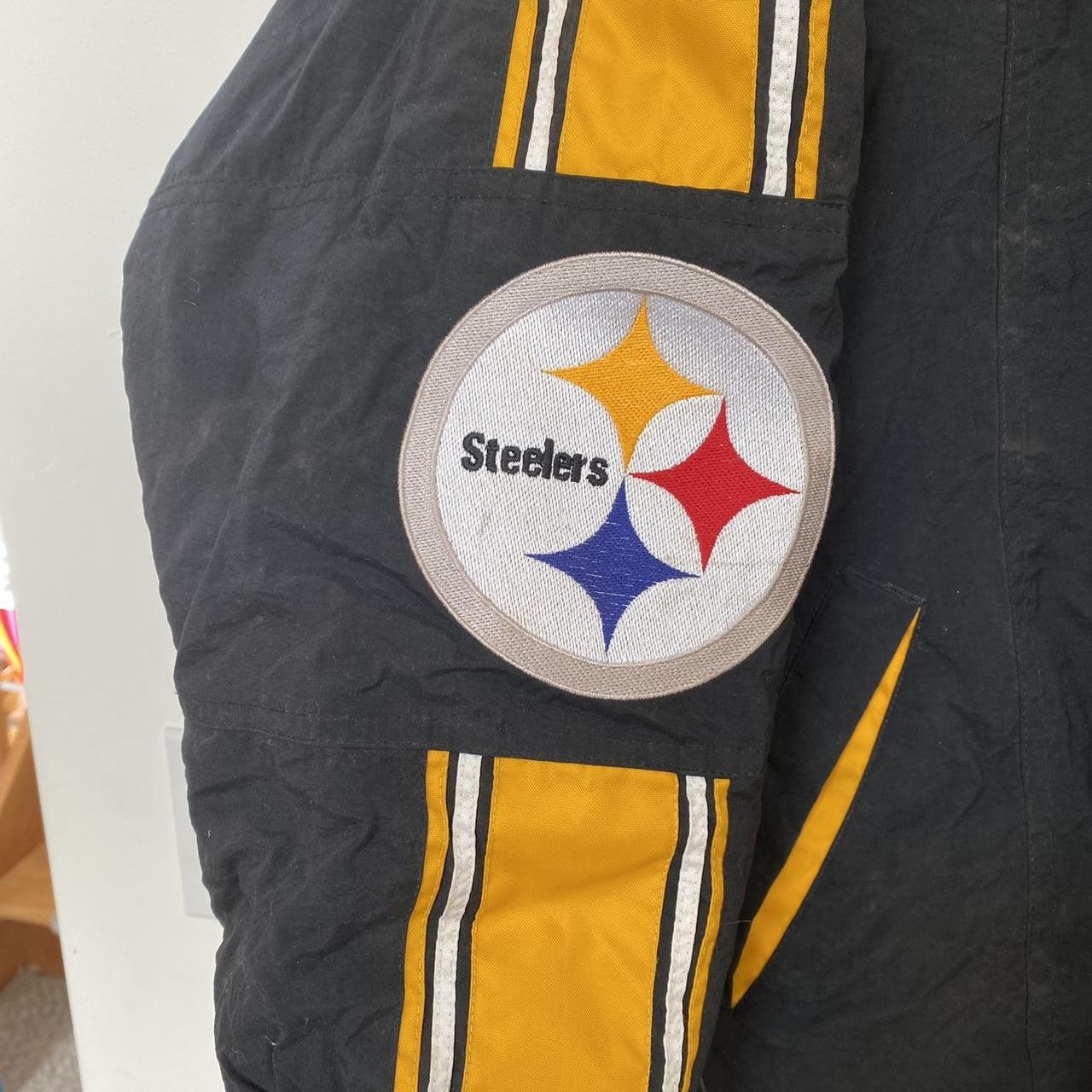 Vintage Pittsburgh Steelers Starter Puffer Jacket - Depop