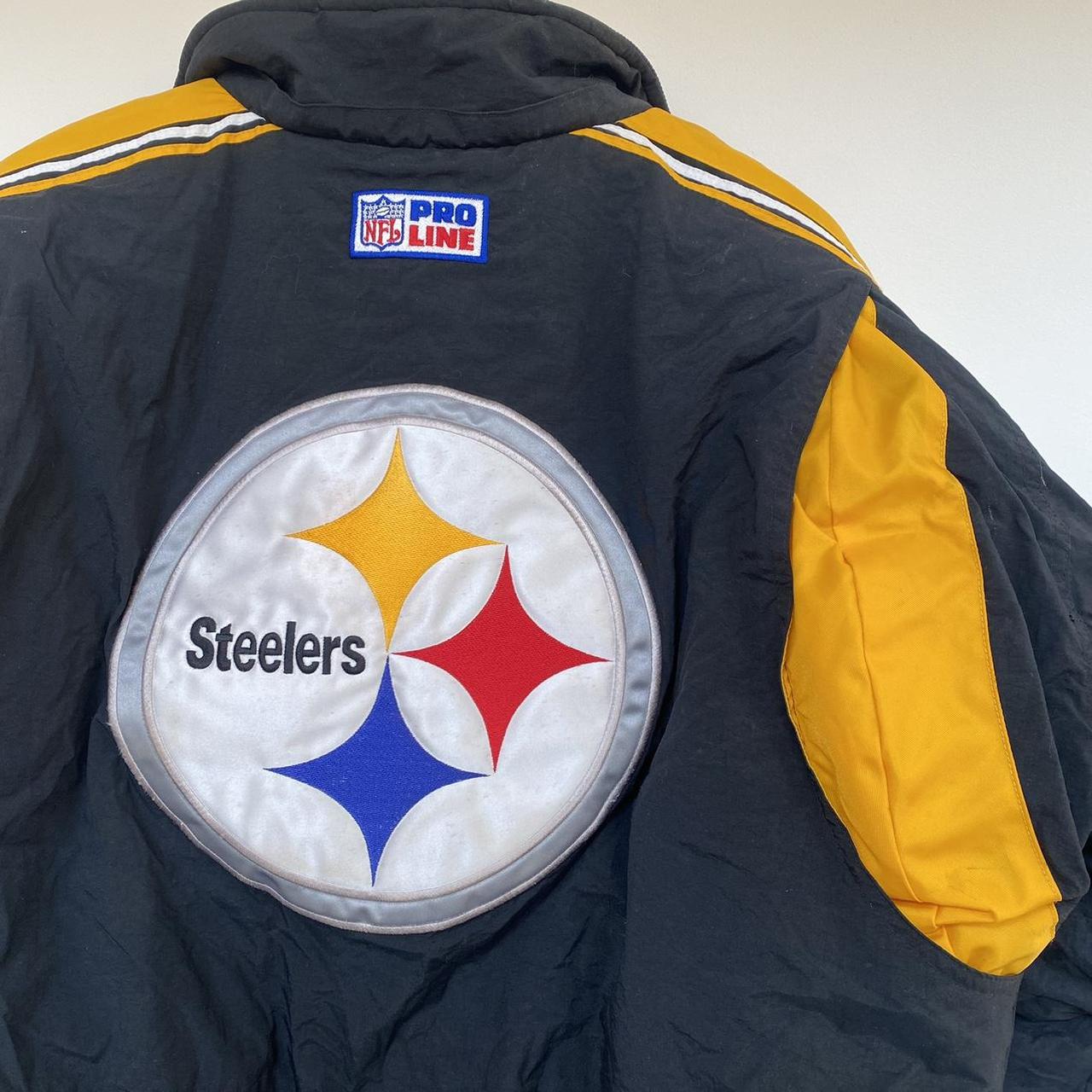 Vintage Pittsburgh Steelers Starter Puffer Jacket - Depop