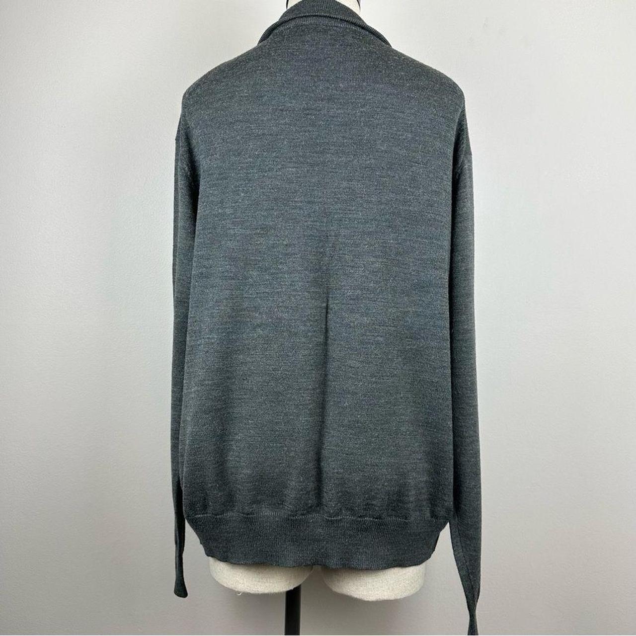 This stunning 90s merino wool blend 1/4 zip sweater... - Depop