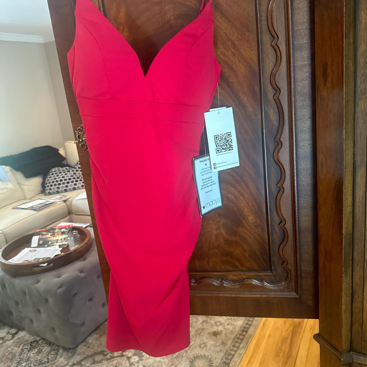 Red hoco dress never worn size s from macys hoco