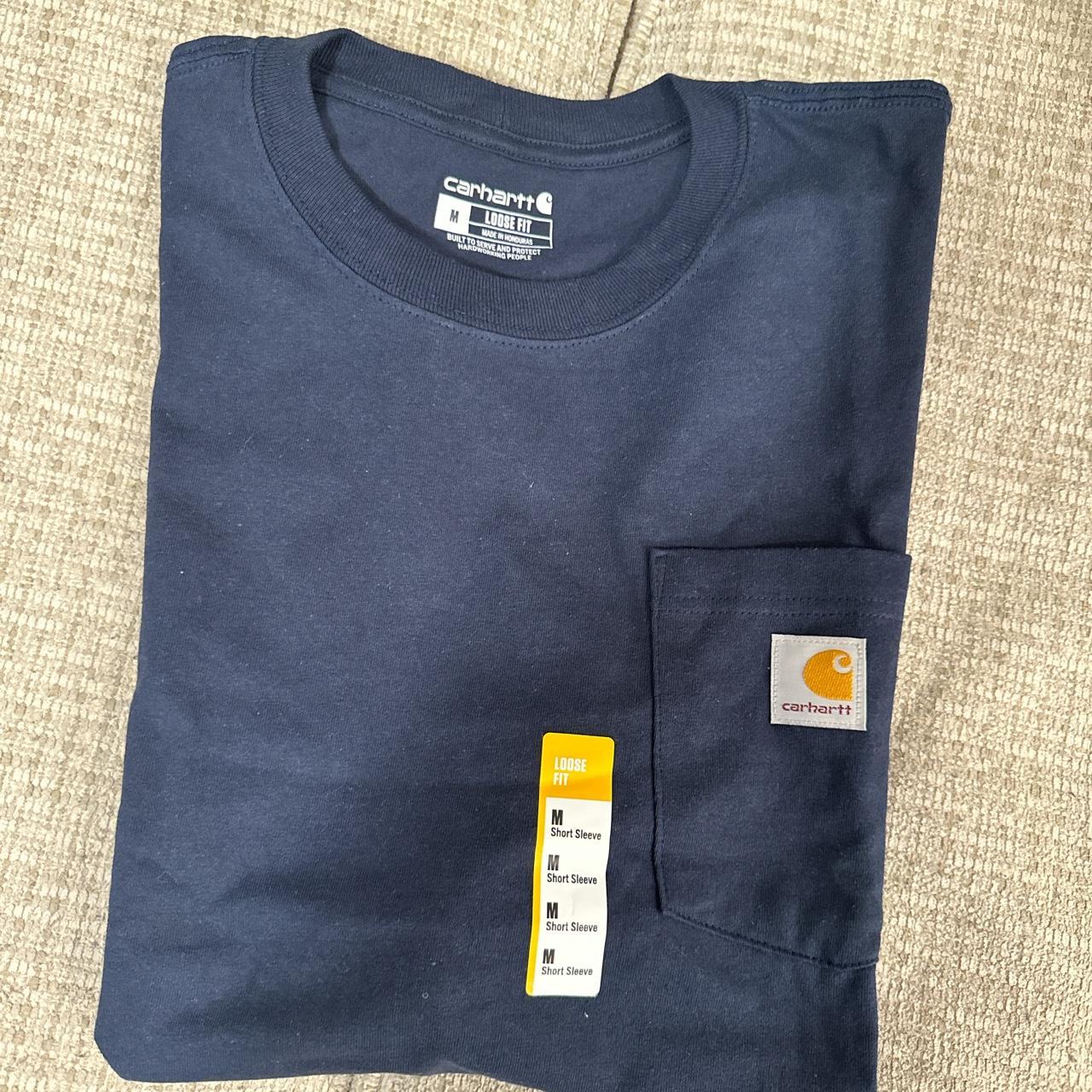 Carhartt Women's Navy T-shirt | Depop